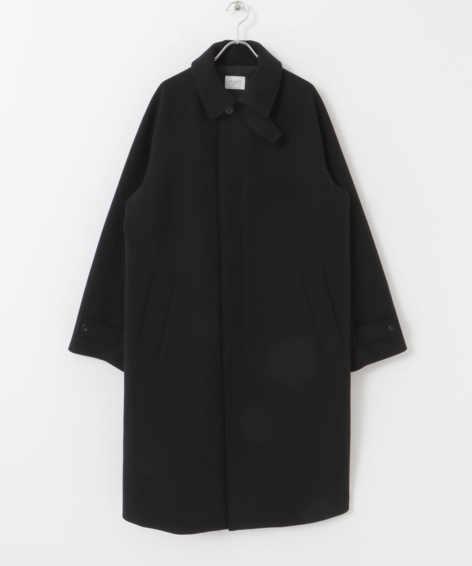 ニットメルトン パデット バルマカンコート BLACK M