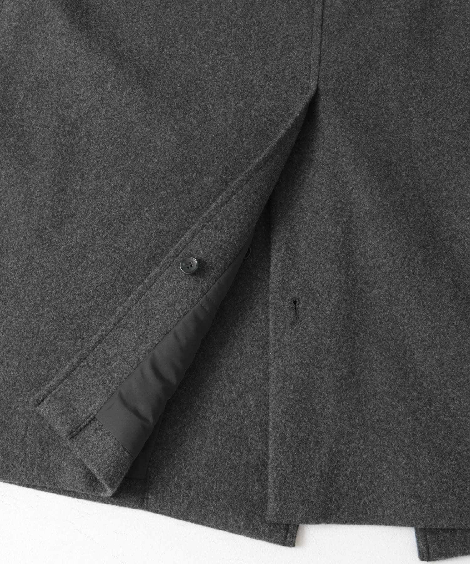 ニットメルトン パデット バルマカンコート GRAY M