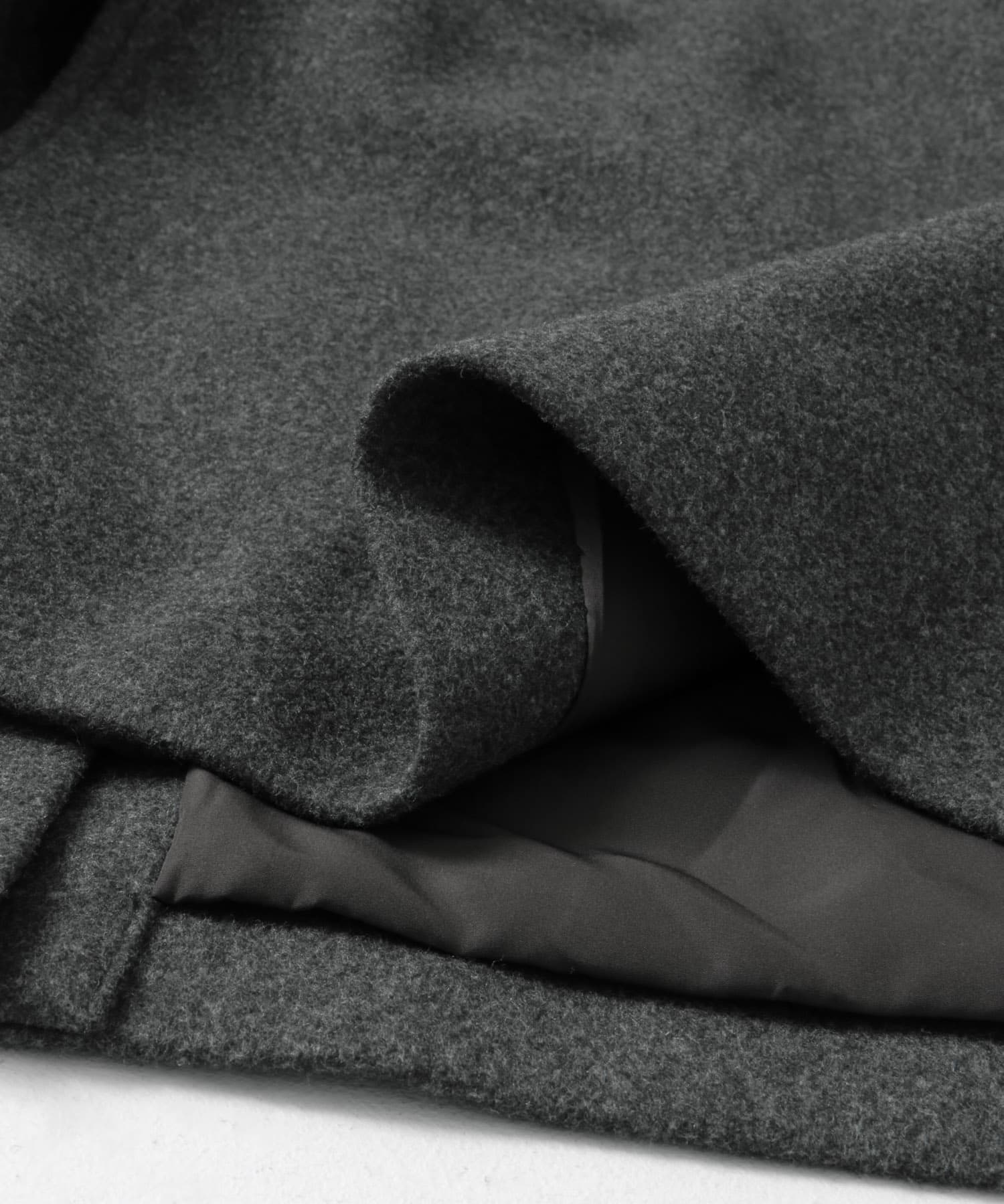 ニットメルトン パデット バルマカンコート GRAY M