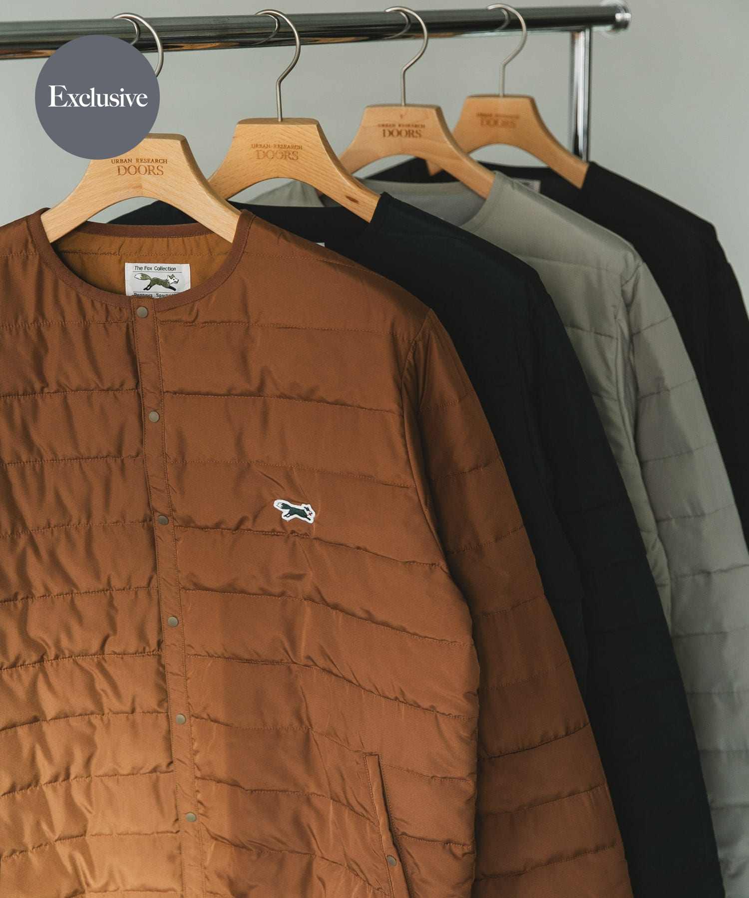 『Sサイズ/WEB限定』『別注』PENNEYS×DOORS　THE FOX ファイバーダウンブルゾン DARKORANGE M
