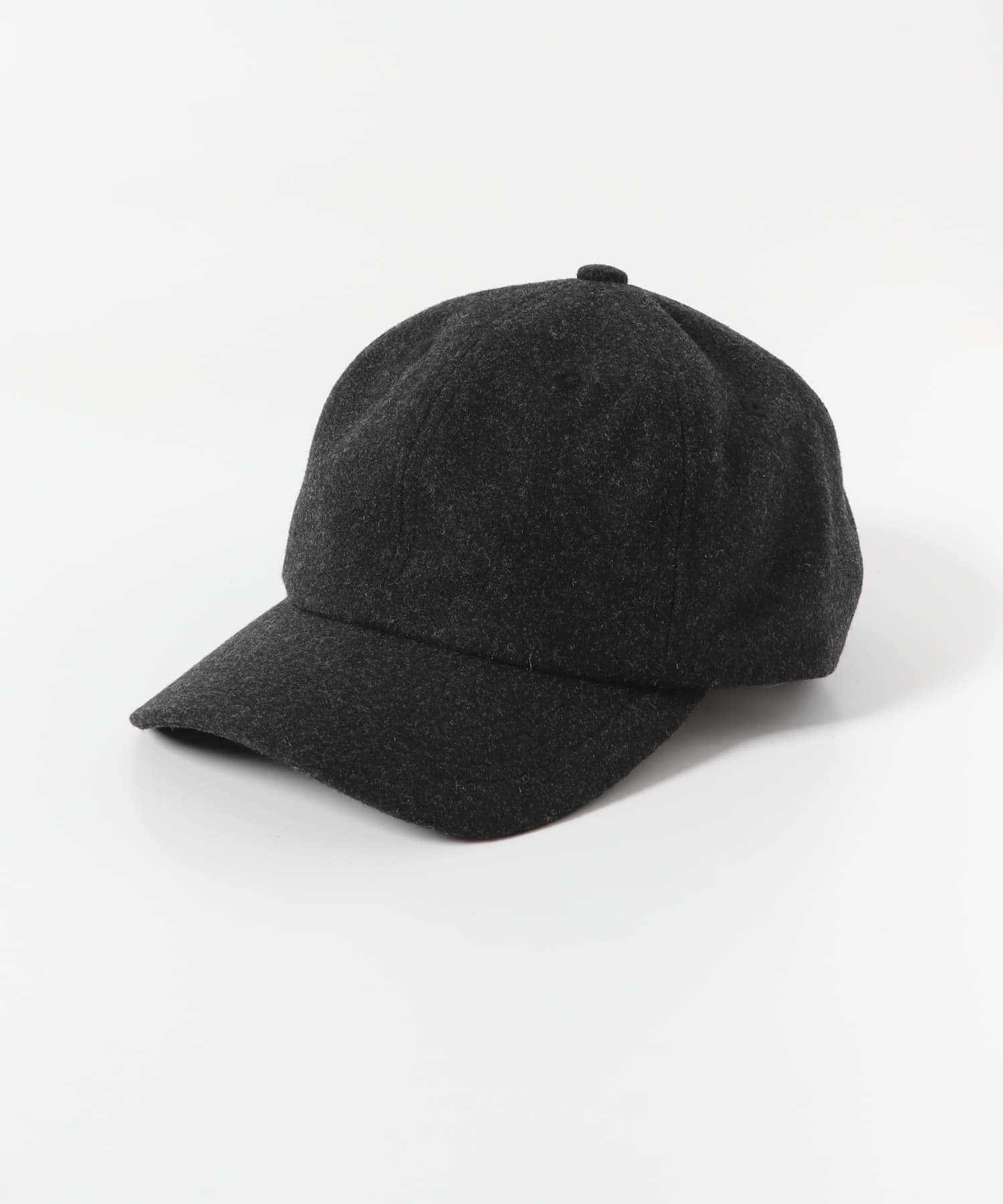 ウール混キャップ CHARCOAL -