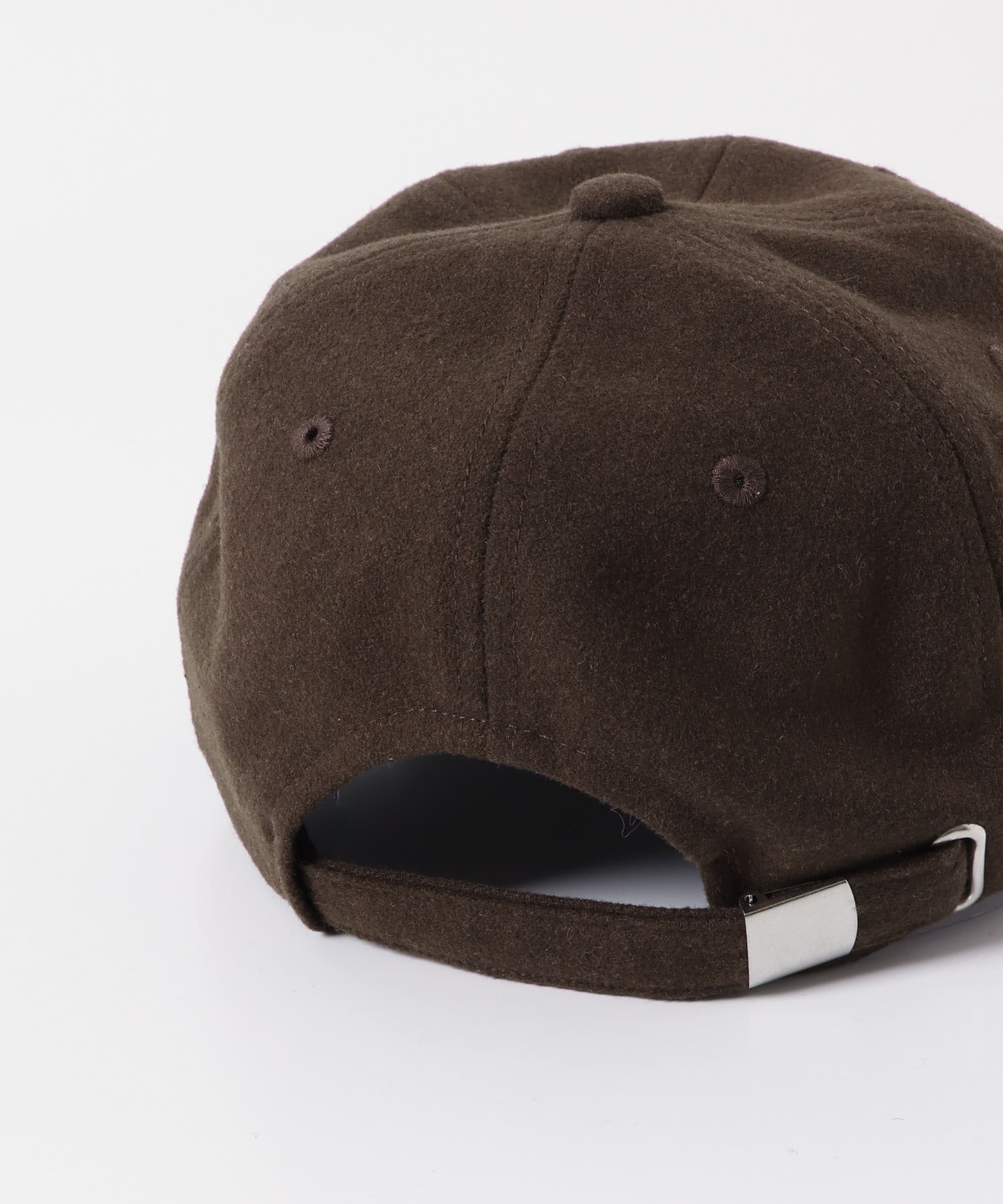 ウール混キャップ BROWN -
