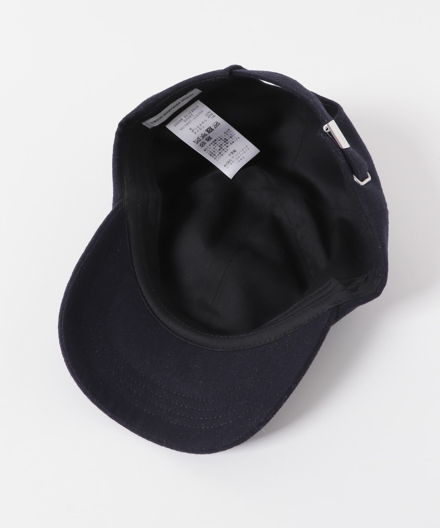 ウール混キャップ NAVY -