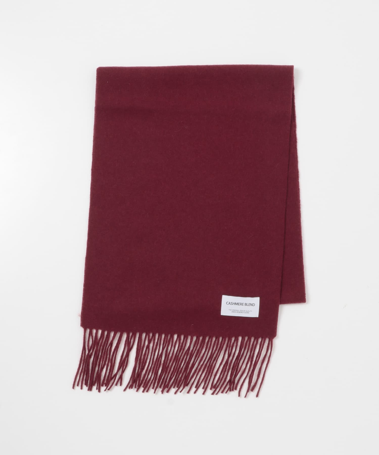 カシミヤブレンド マフラー WINE RED -