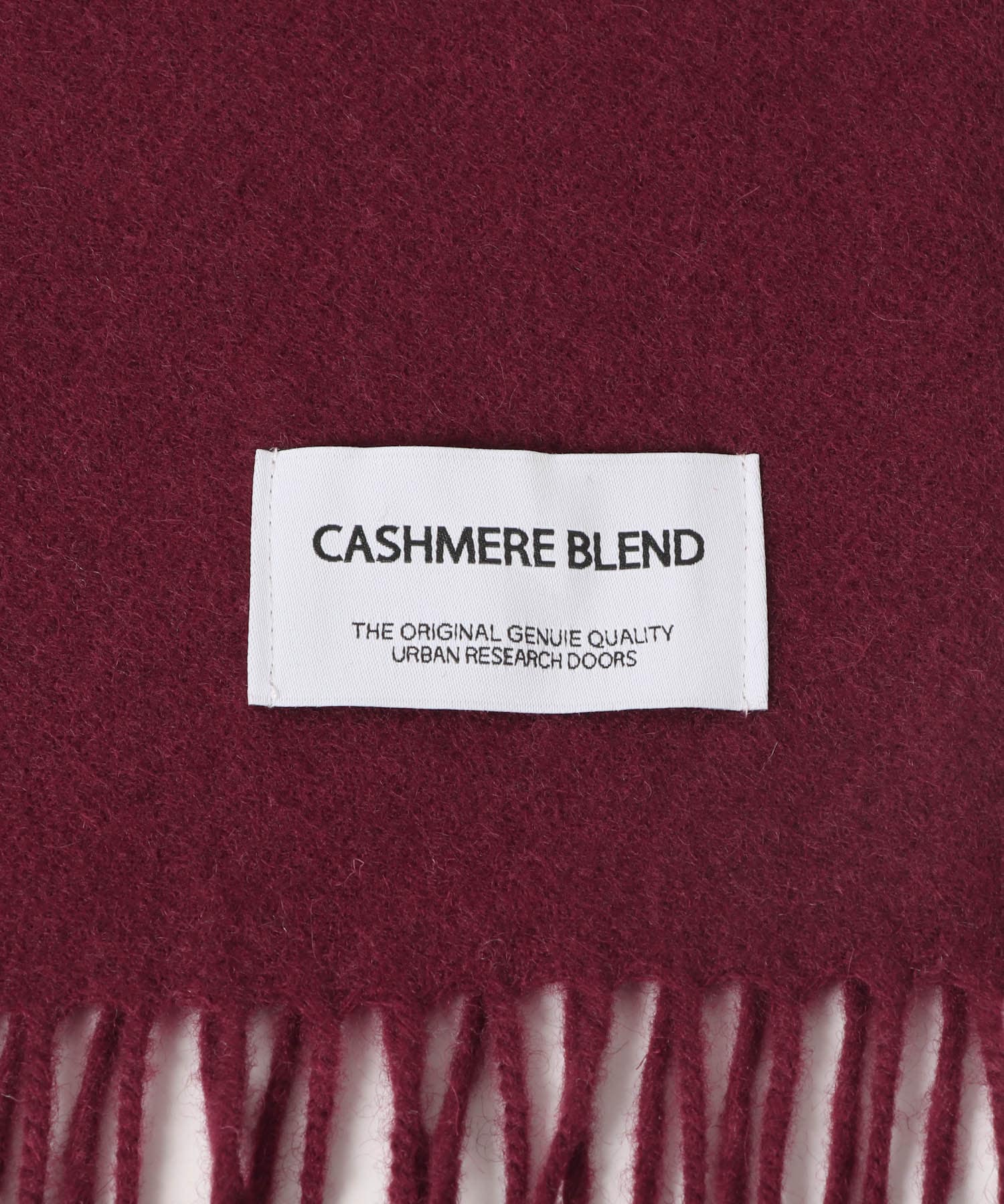 カシミヤブレンド マフラー WINE RED -