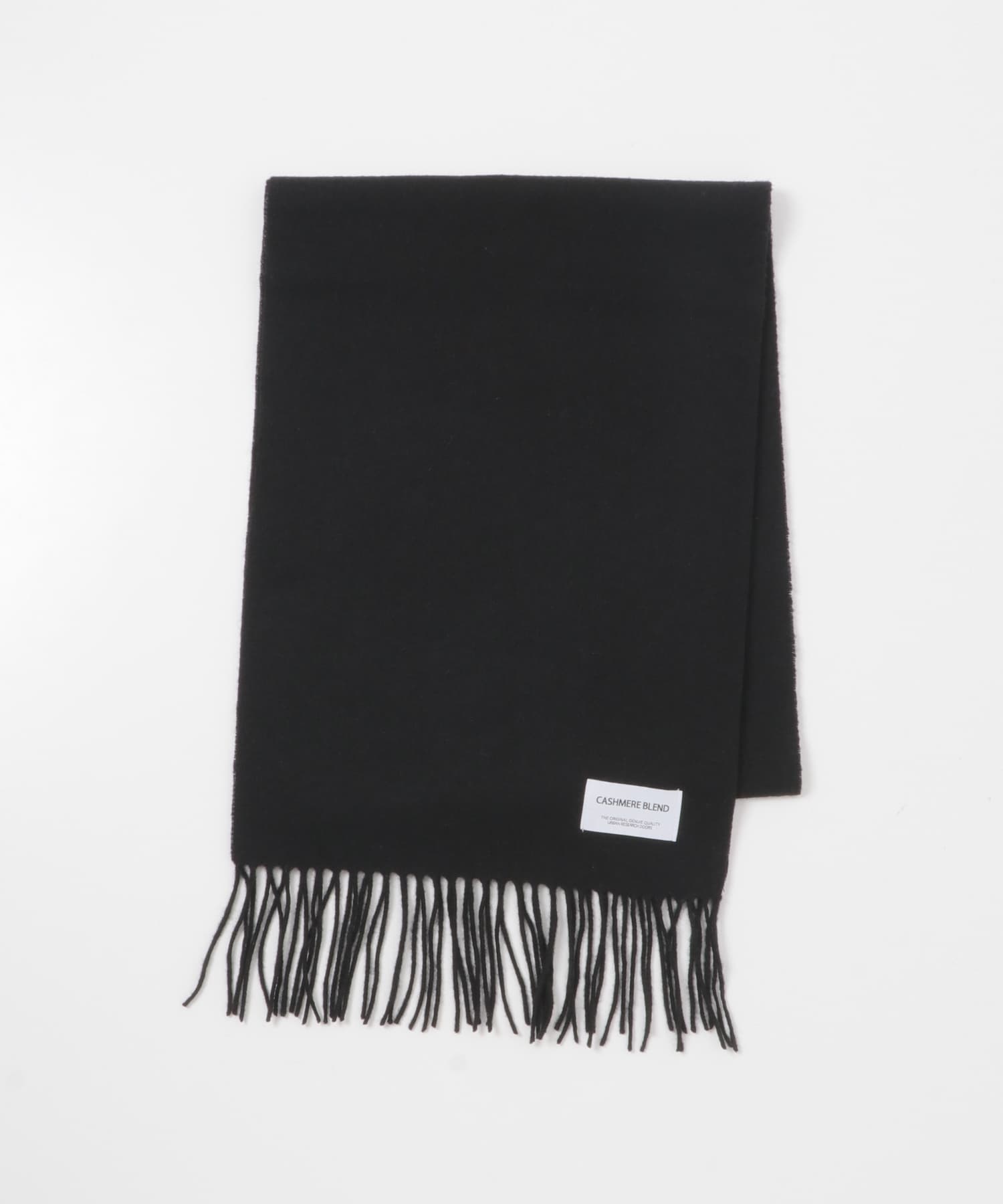 カシミヤブレンド マフラー BLACK -