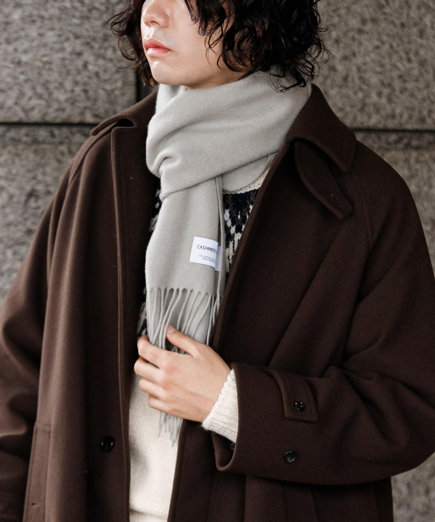 カシミヤブレンド マフラー