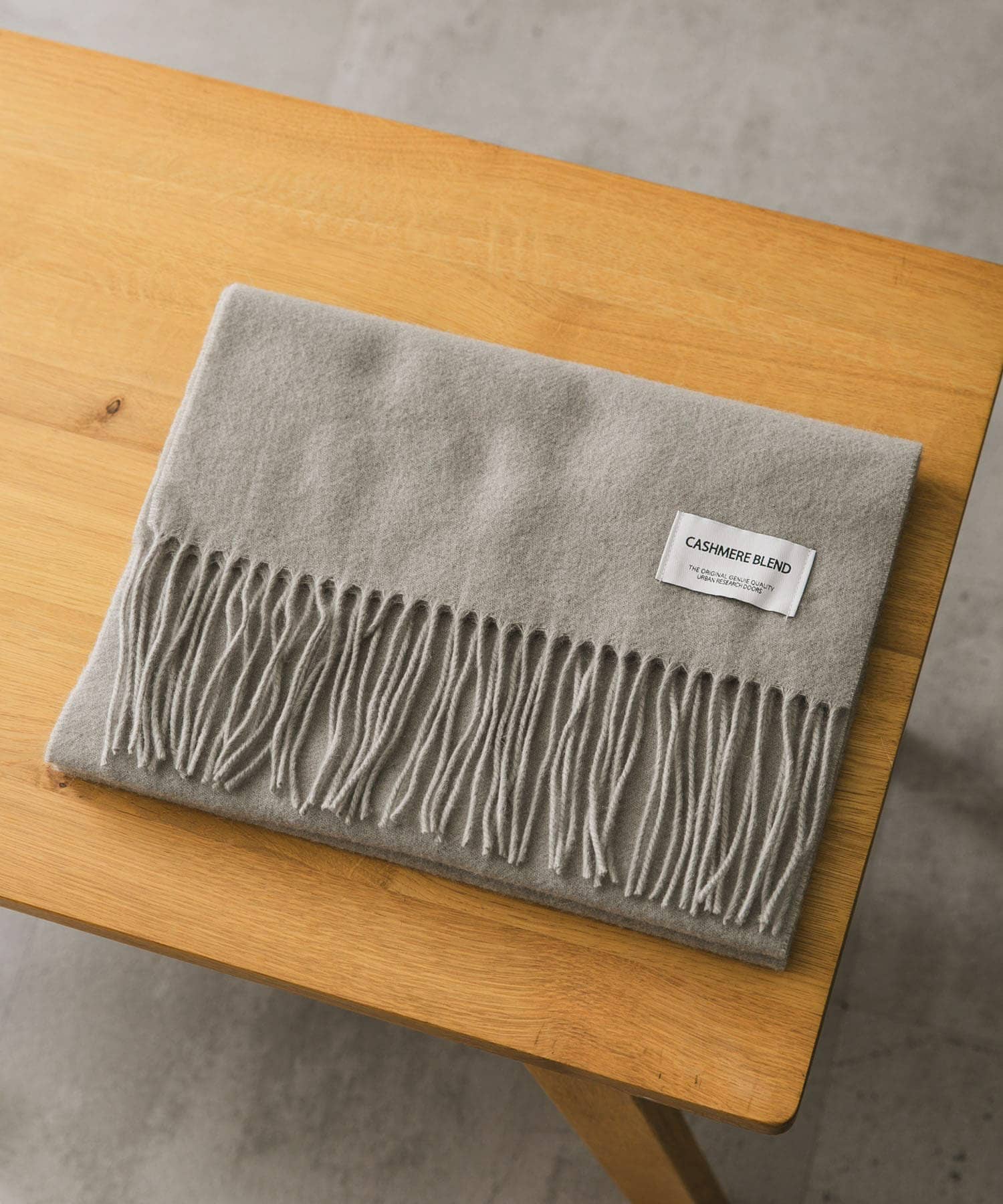 カシミヤブレンド マフラー GRAY -