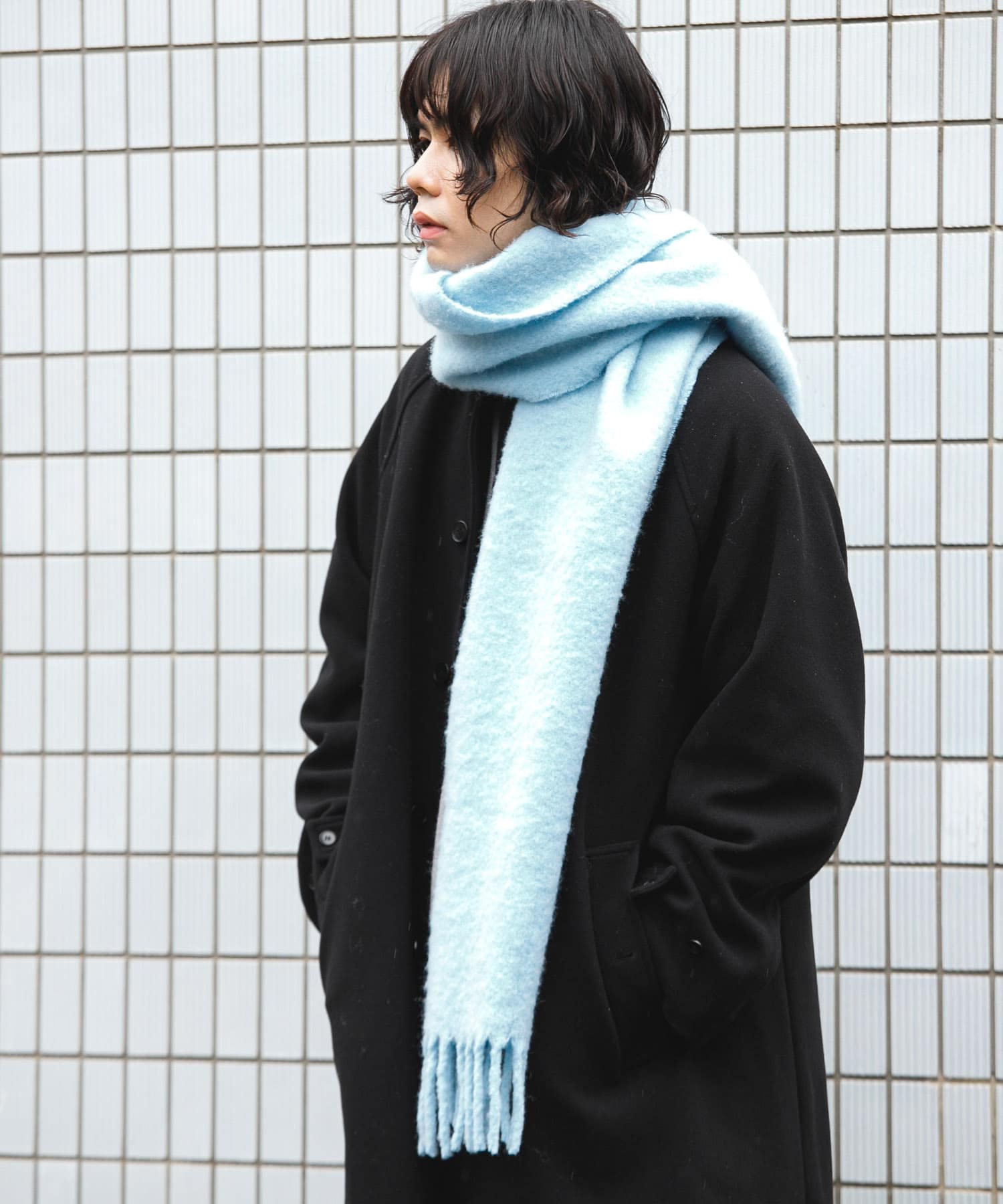 ボリュームマフラー L.BLUE -