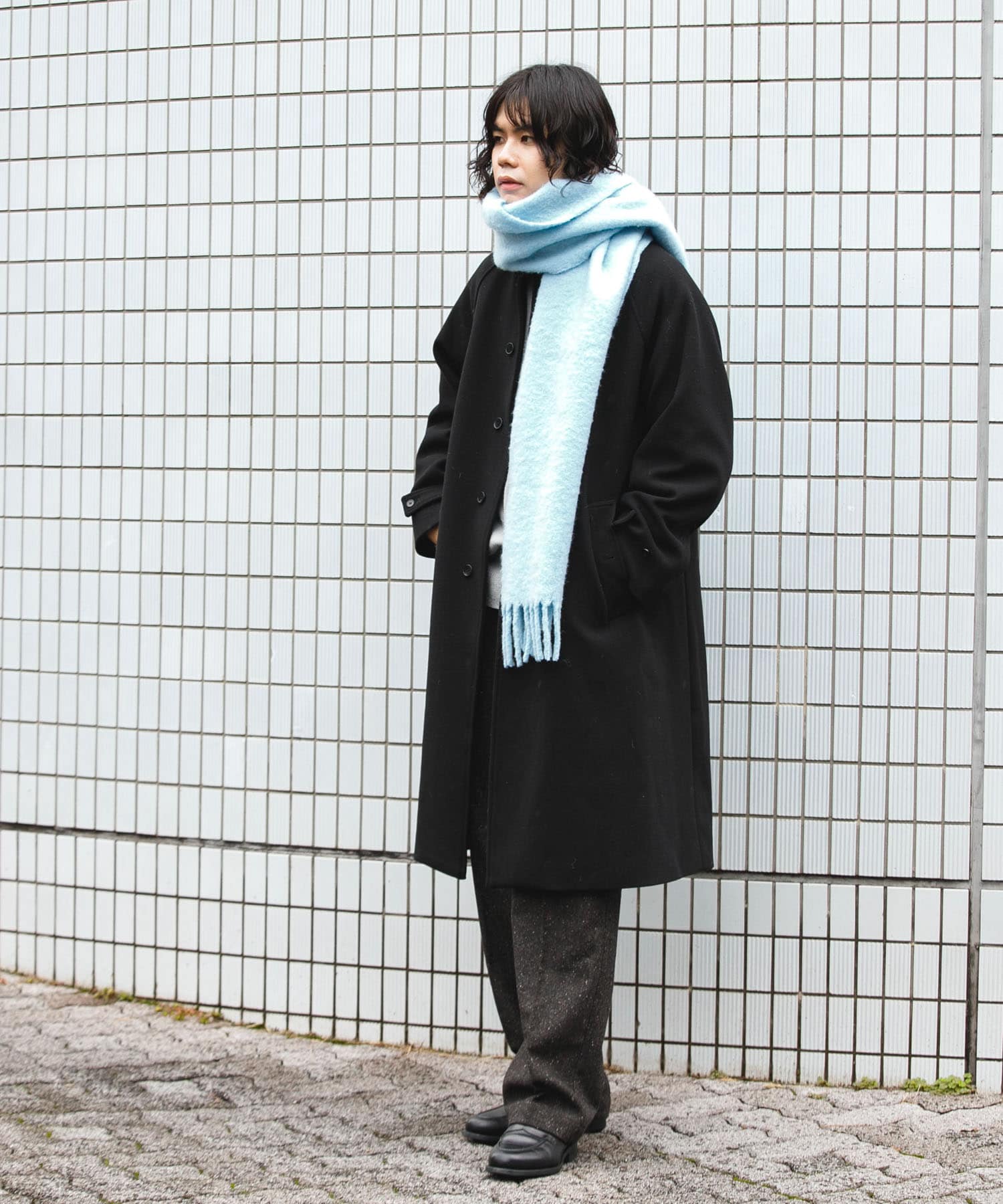 ボリュームマフラー L.BLUE -
