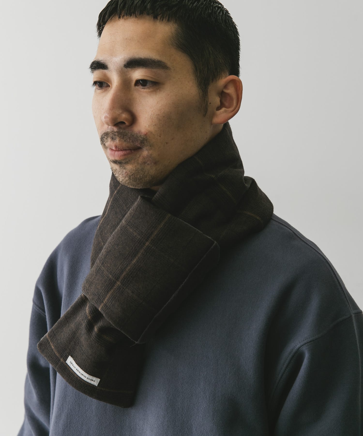 ダウンマフラー BROWNCHECK -