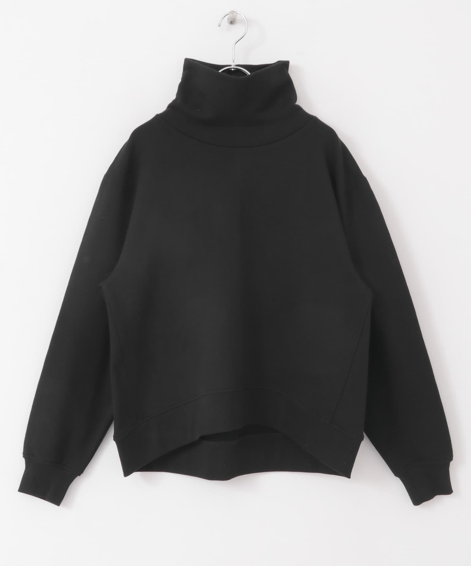 『WEB/一部店舗先行販売カラー』『UR TECH』タートルネックスウェット BLACK M