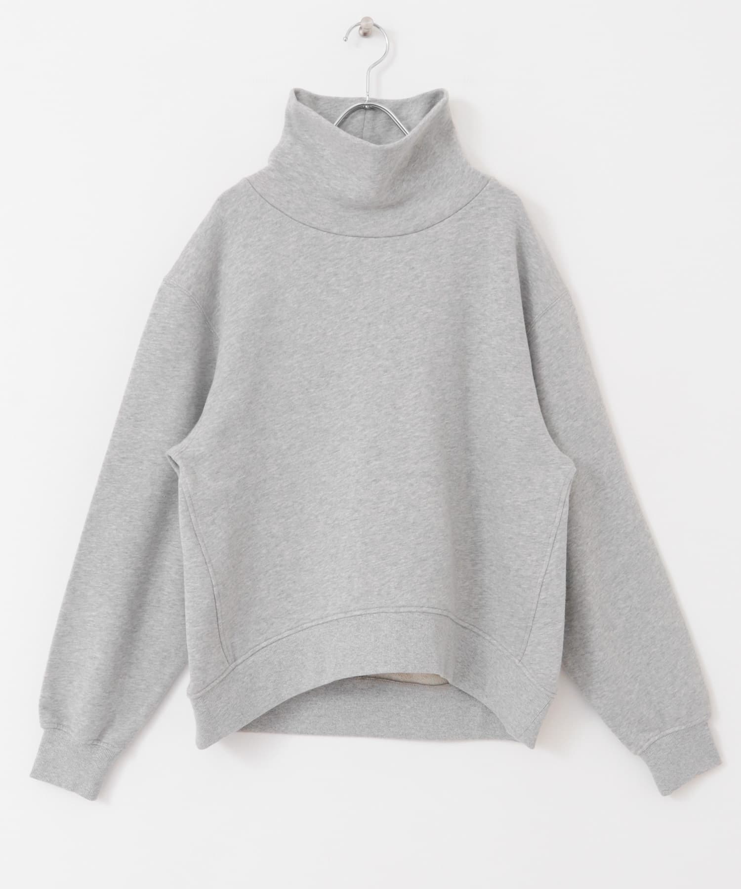 『WEB/一部店舗先行販売カラー』『UR TECH』タートルネックスウェット 杢GRAY M