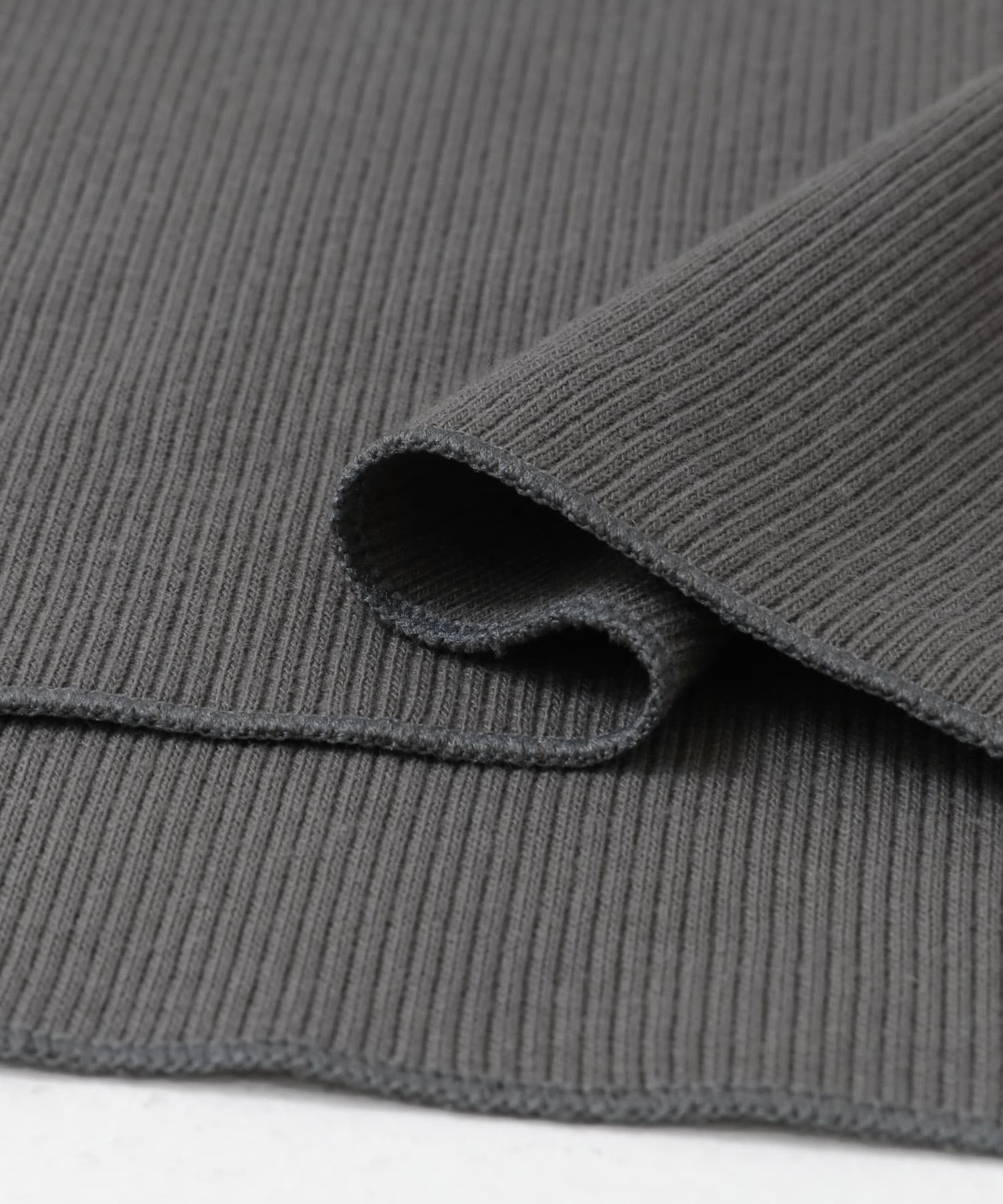 『UR TECH』テレコハイネックTシャツ CHARCOAL M