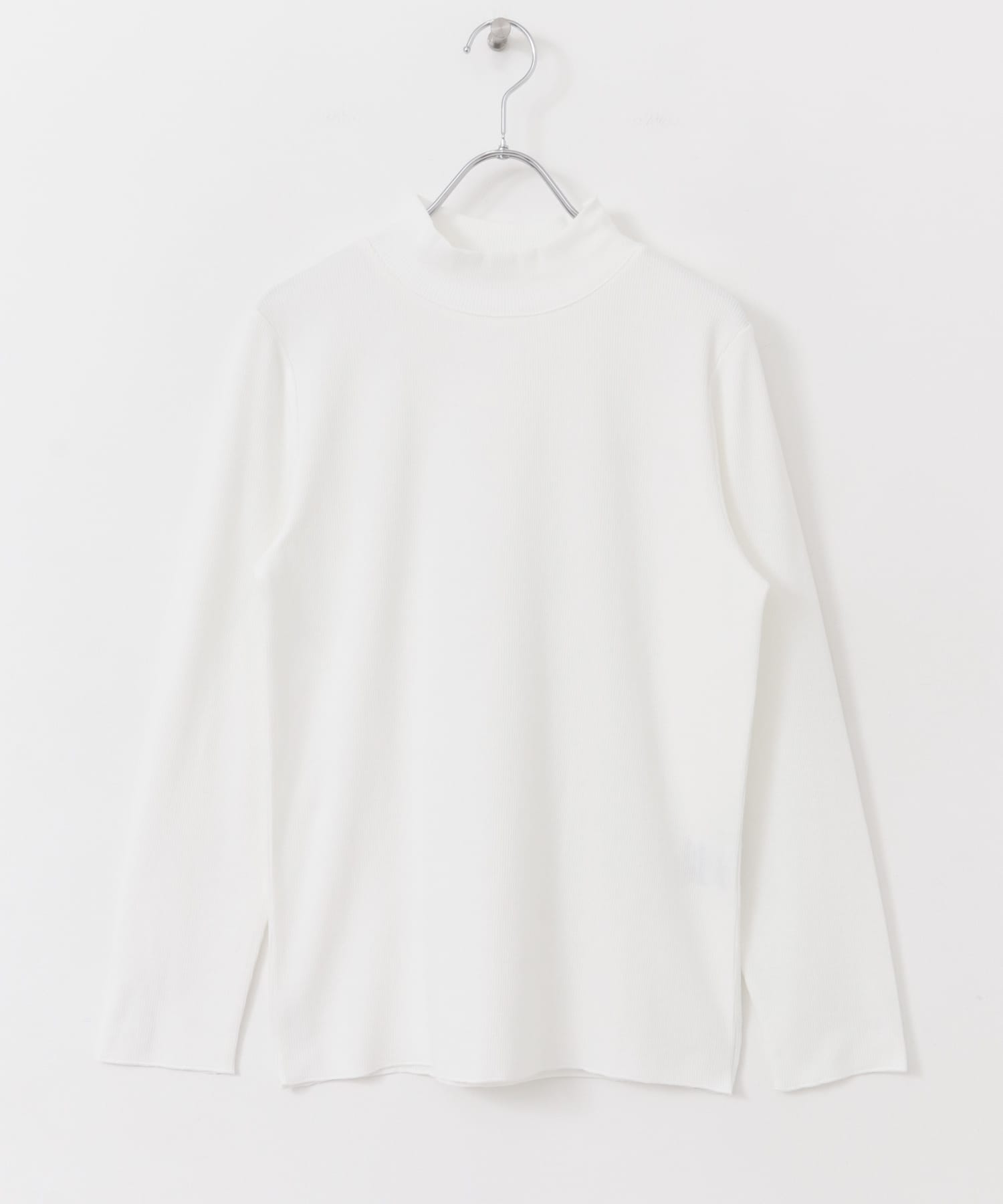 『UR TECH』テレコハイネックTシャツ OFF WHITE M