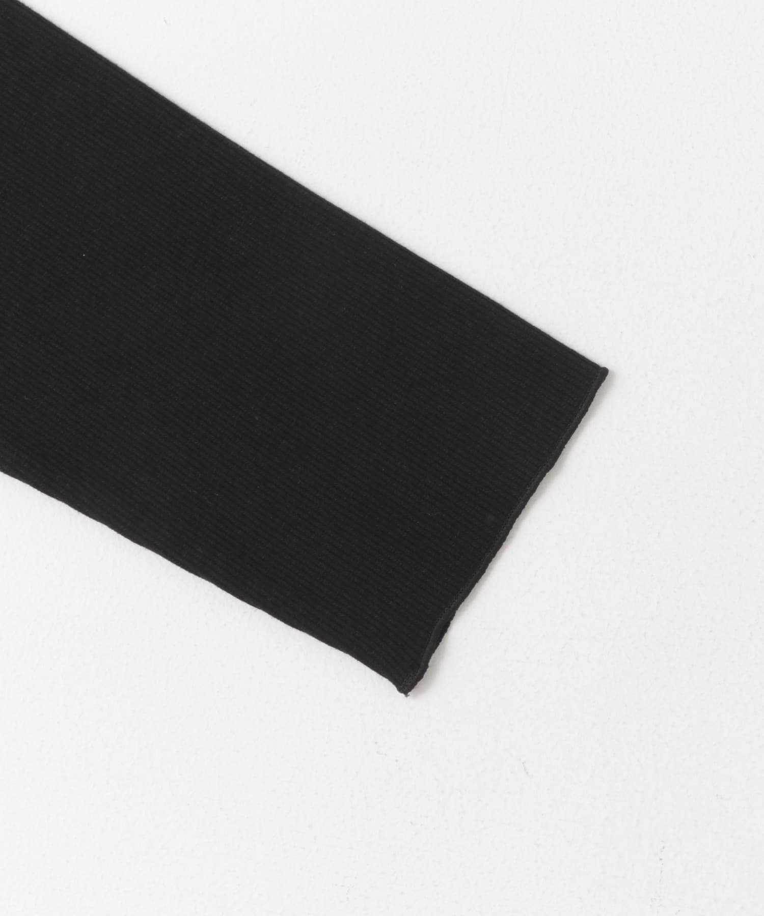 『UR TECH』テレコハイネックTシャツ BLACK M
