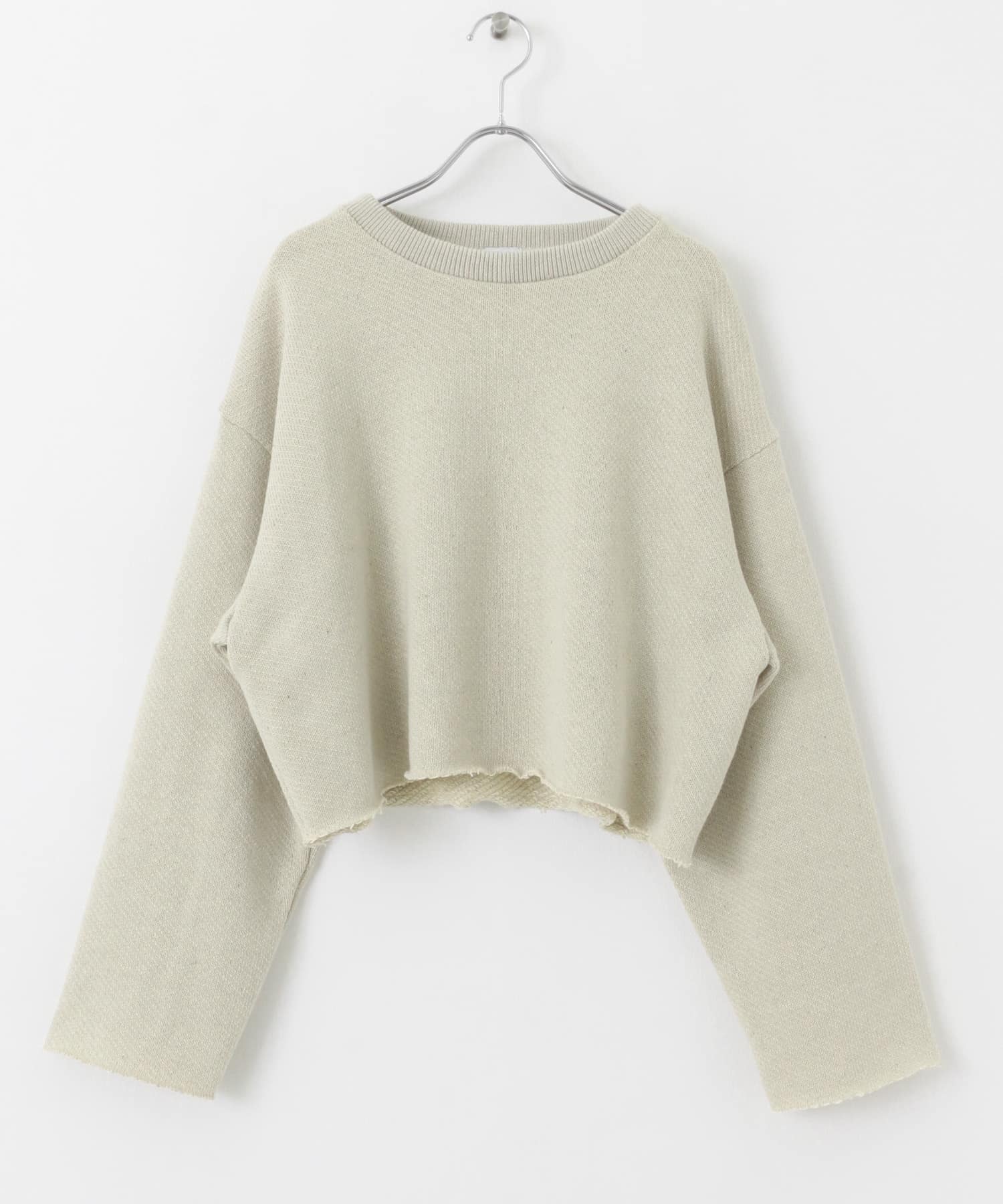 ローゲージインレイプルオーバー L/BEIGE M