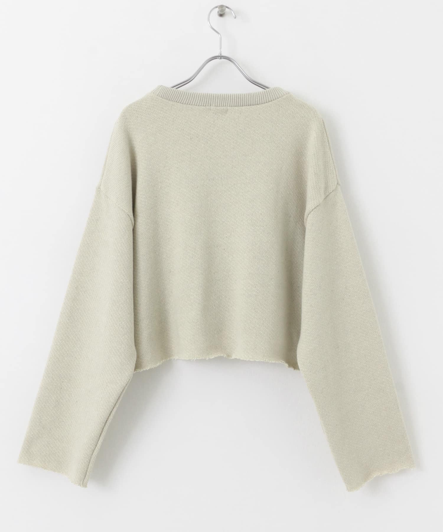 ローゲージインレイプルオーバー L/BEIGE M