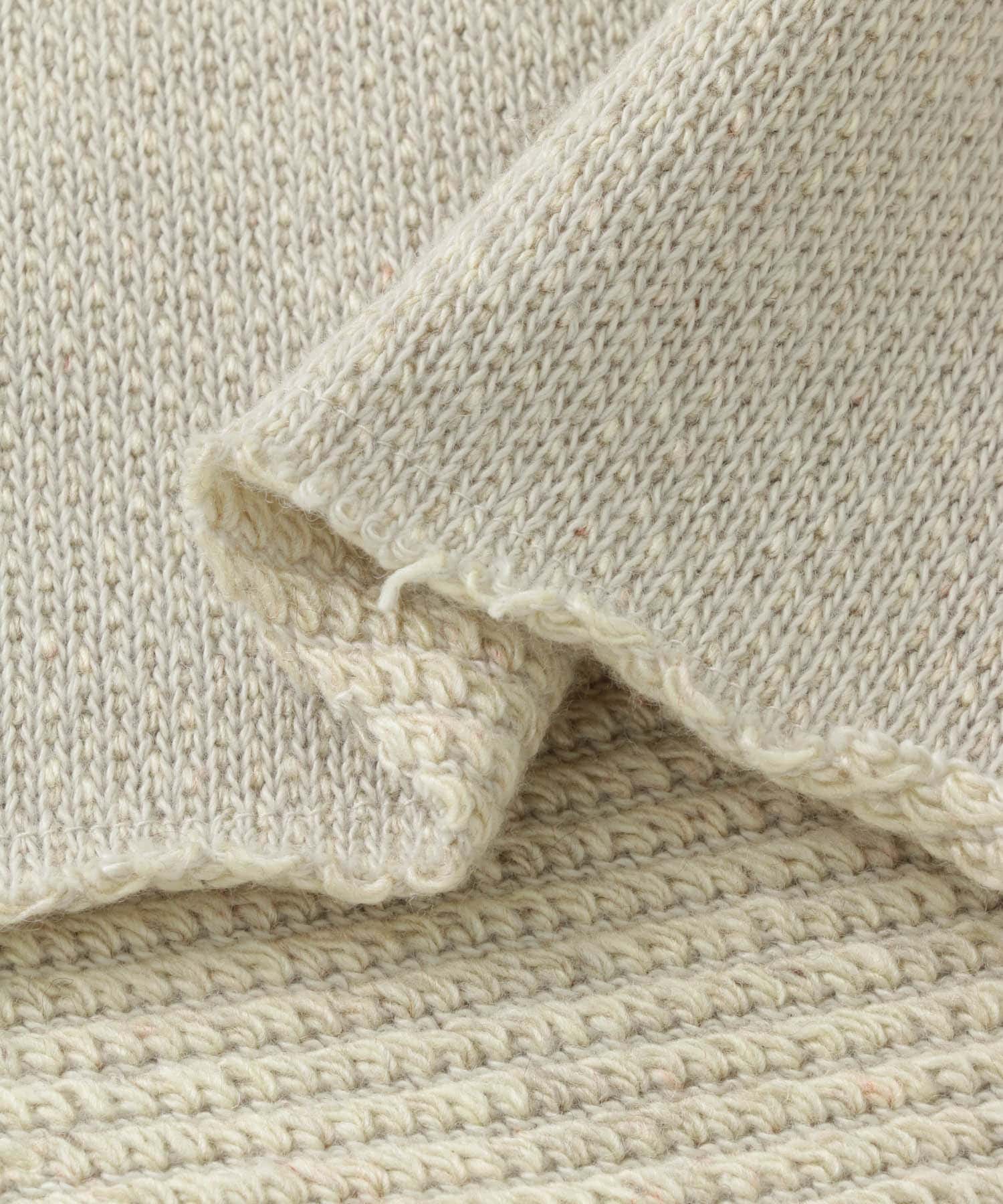 ローゲージインレイプルオーバー L/BEIGE M