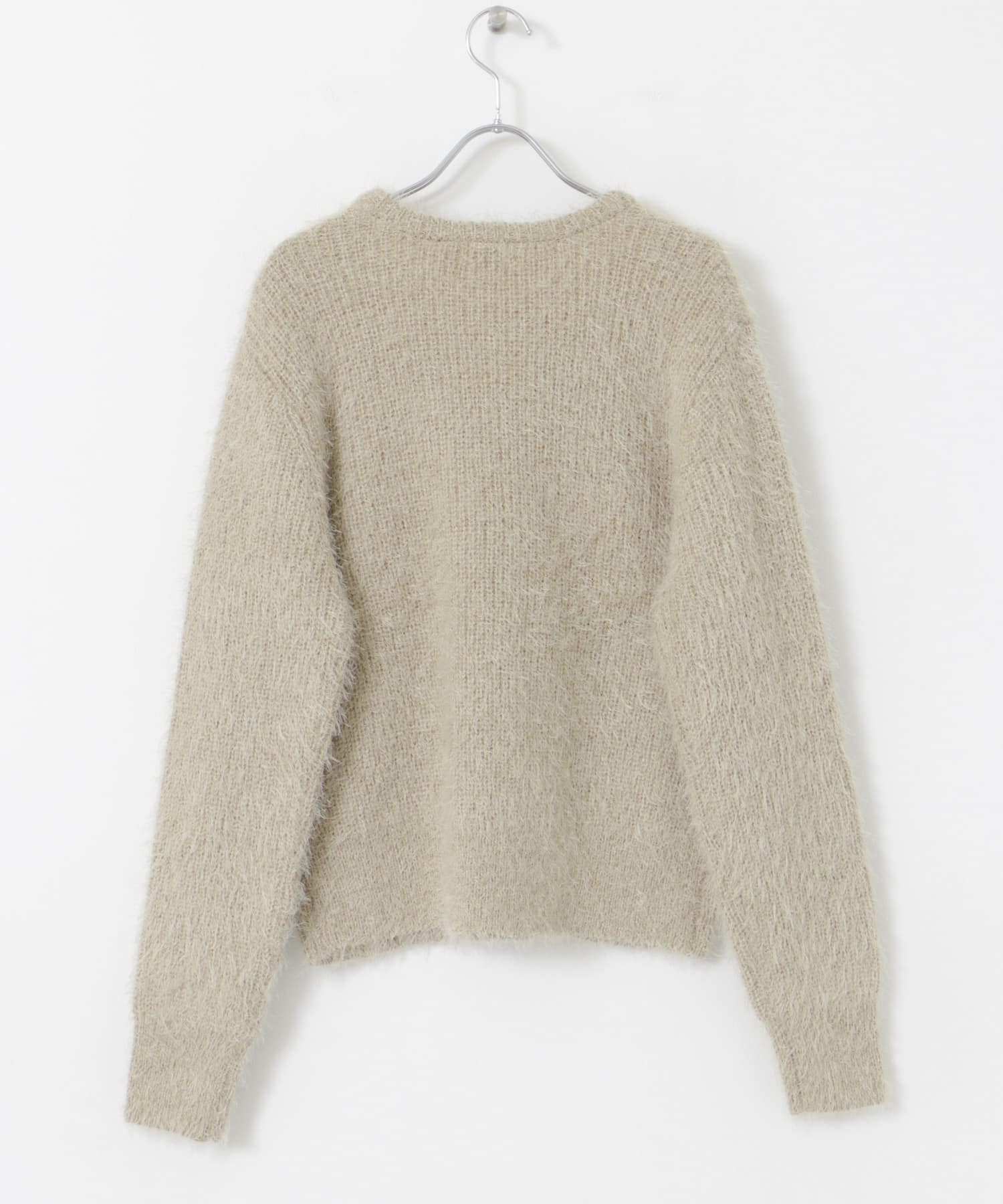 シャギーニット BEIGE M