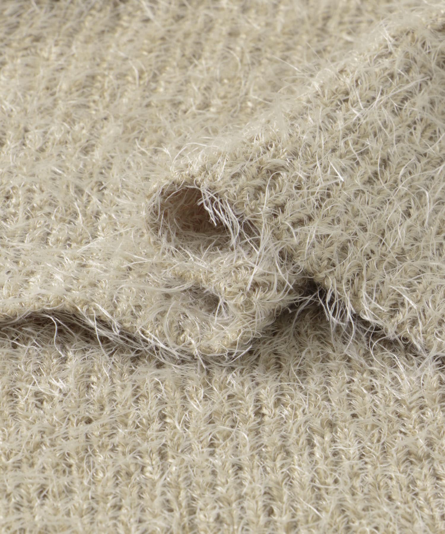 シャギーニット BEIGE M