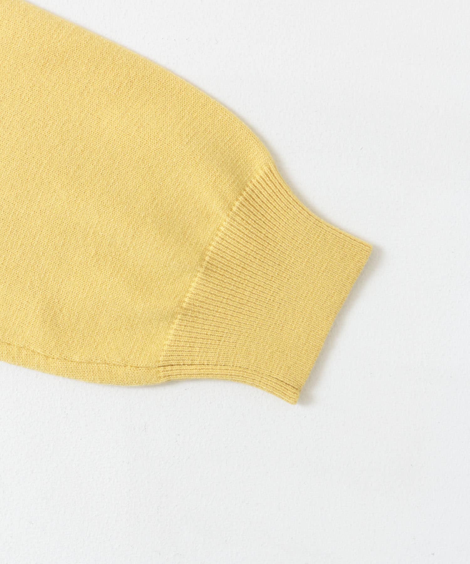 『UR TECH 200日ニット』スウェットライクプルオーバー YELLOW M
