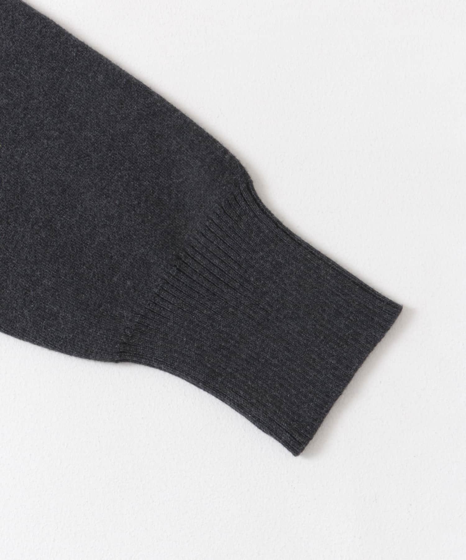 『蓄熱』ボトルネックKNITプルオーバー CHARCOAL M