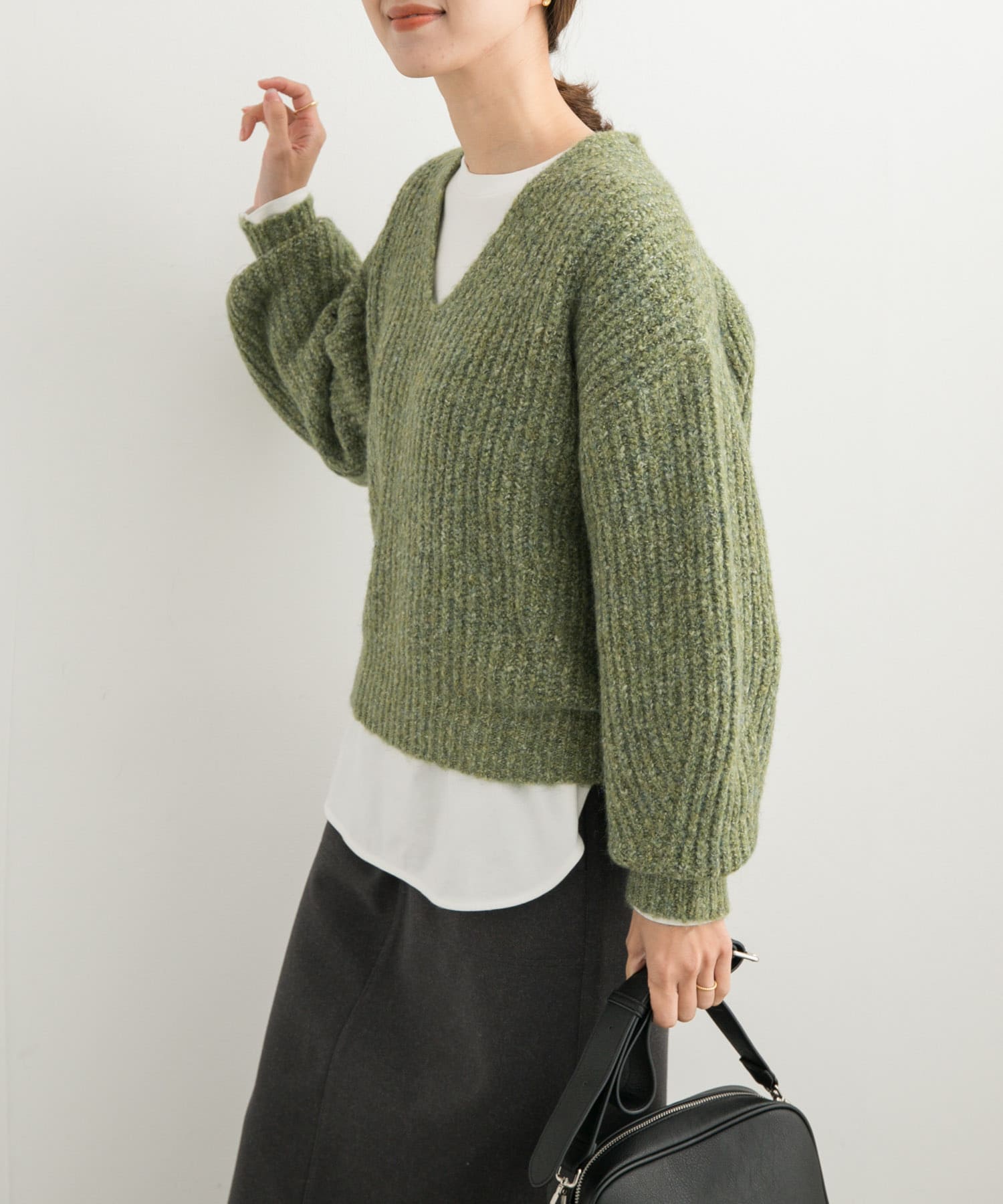 MIXカラーVネックニット(M ORANGE): トップス｜URBAN RESEARCH公式