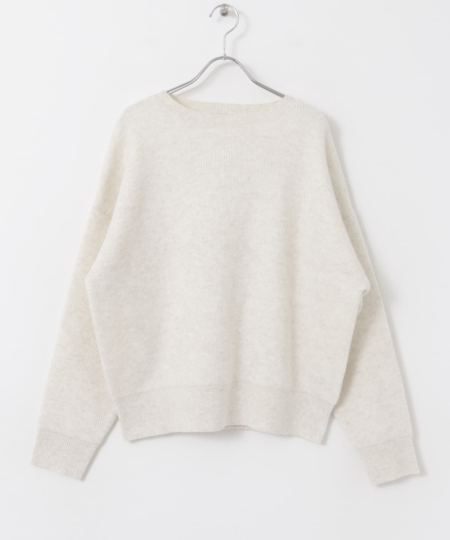 針抜きフラフィーニット OFF WHITE M