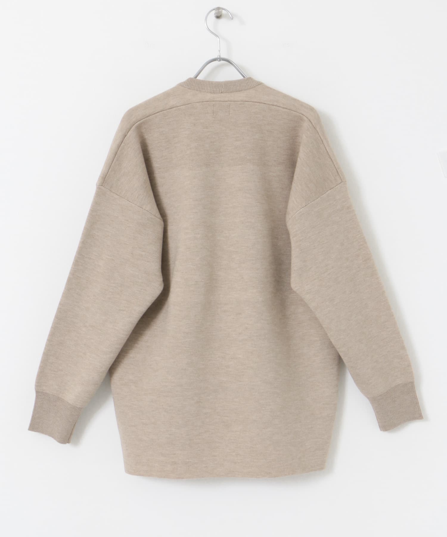 コクーンシルエットチュニックニット GREIGE M