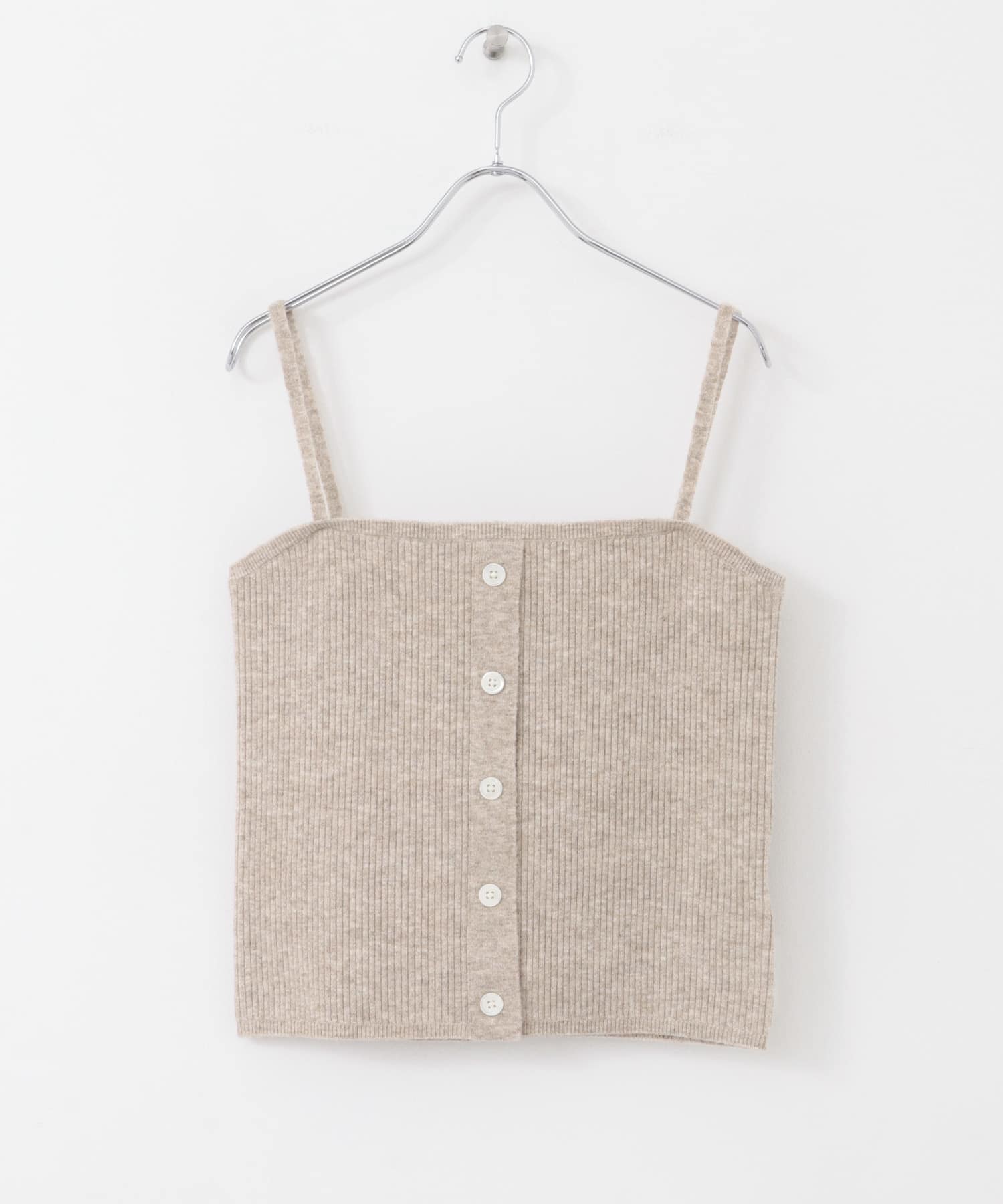 リブニットビスチェ BEIGE M