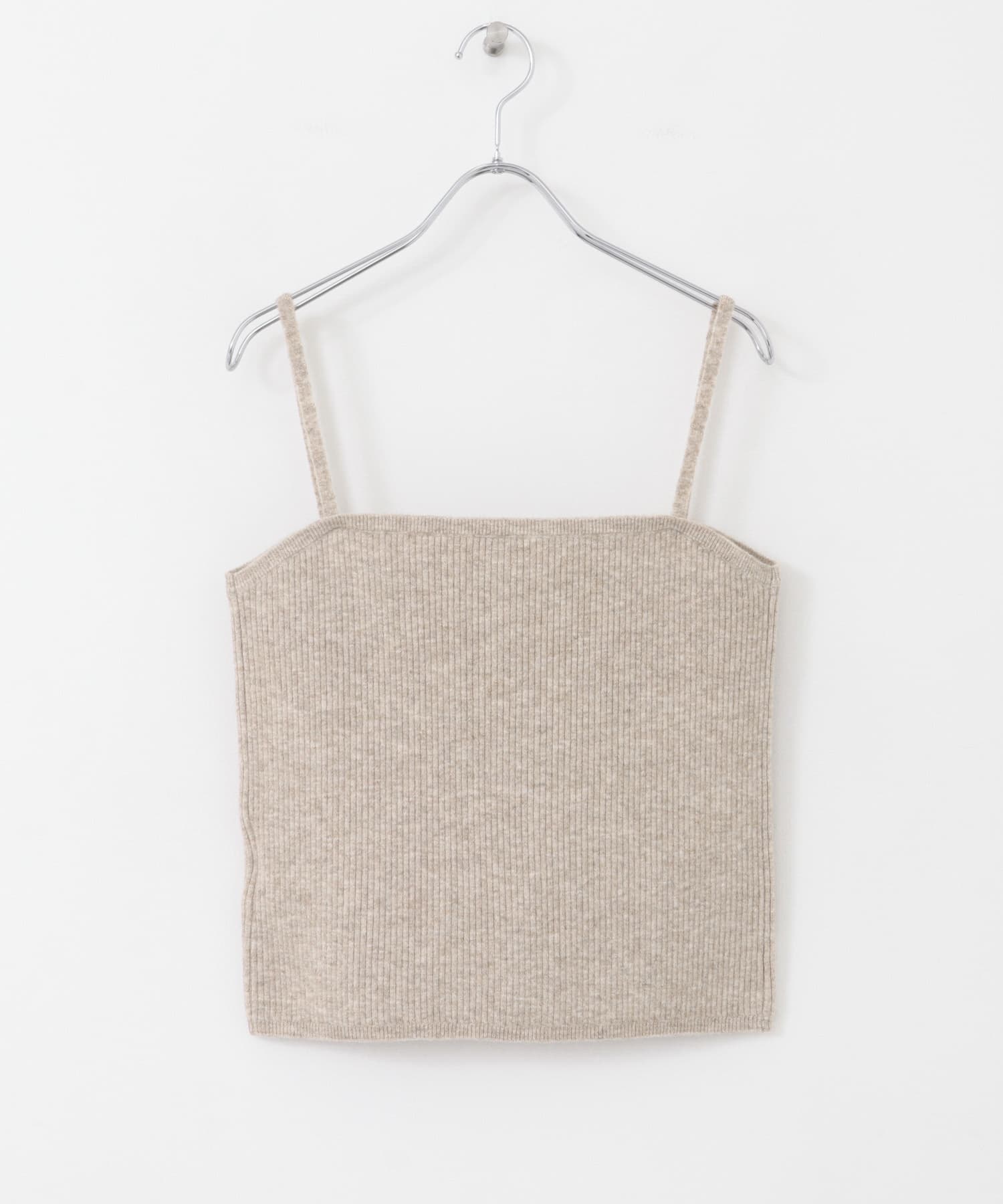 リブニットビスチェ BEIGE M