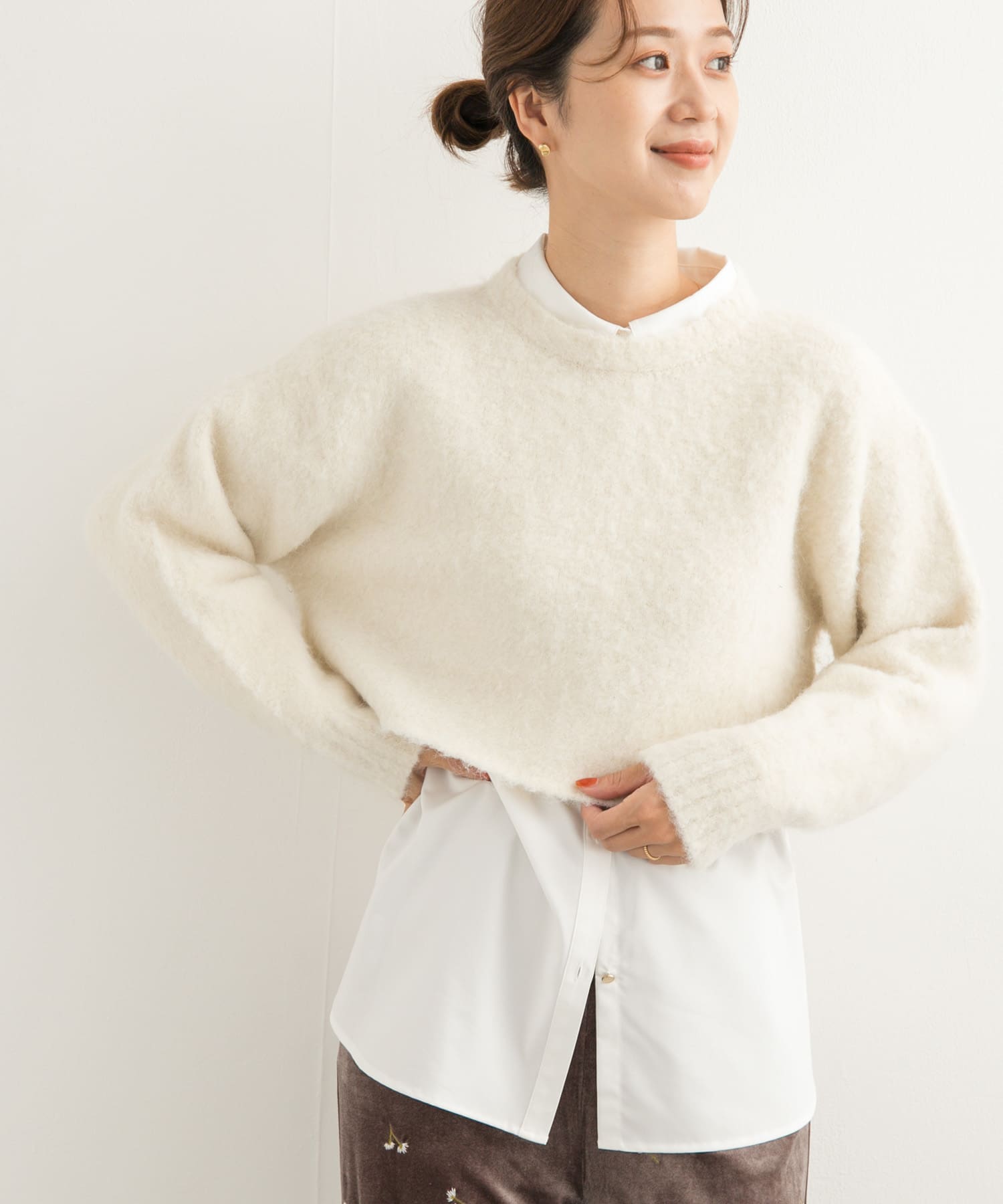 ショート丈シャギーニット(M OFF WHITE): トップス｜URBAN RESEARCH