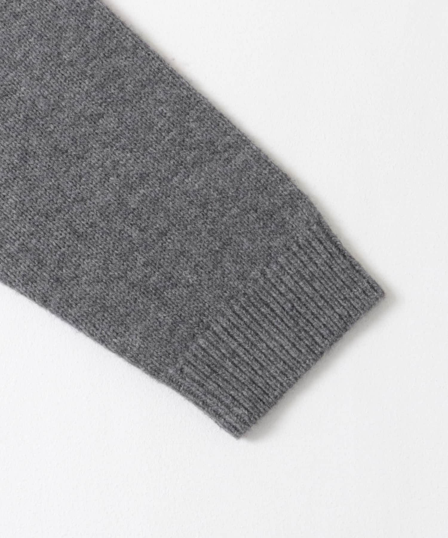 ショート丈ウールニット CHARCOAL M
