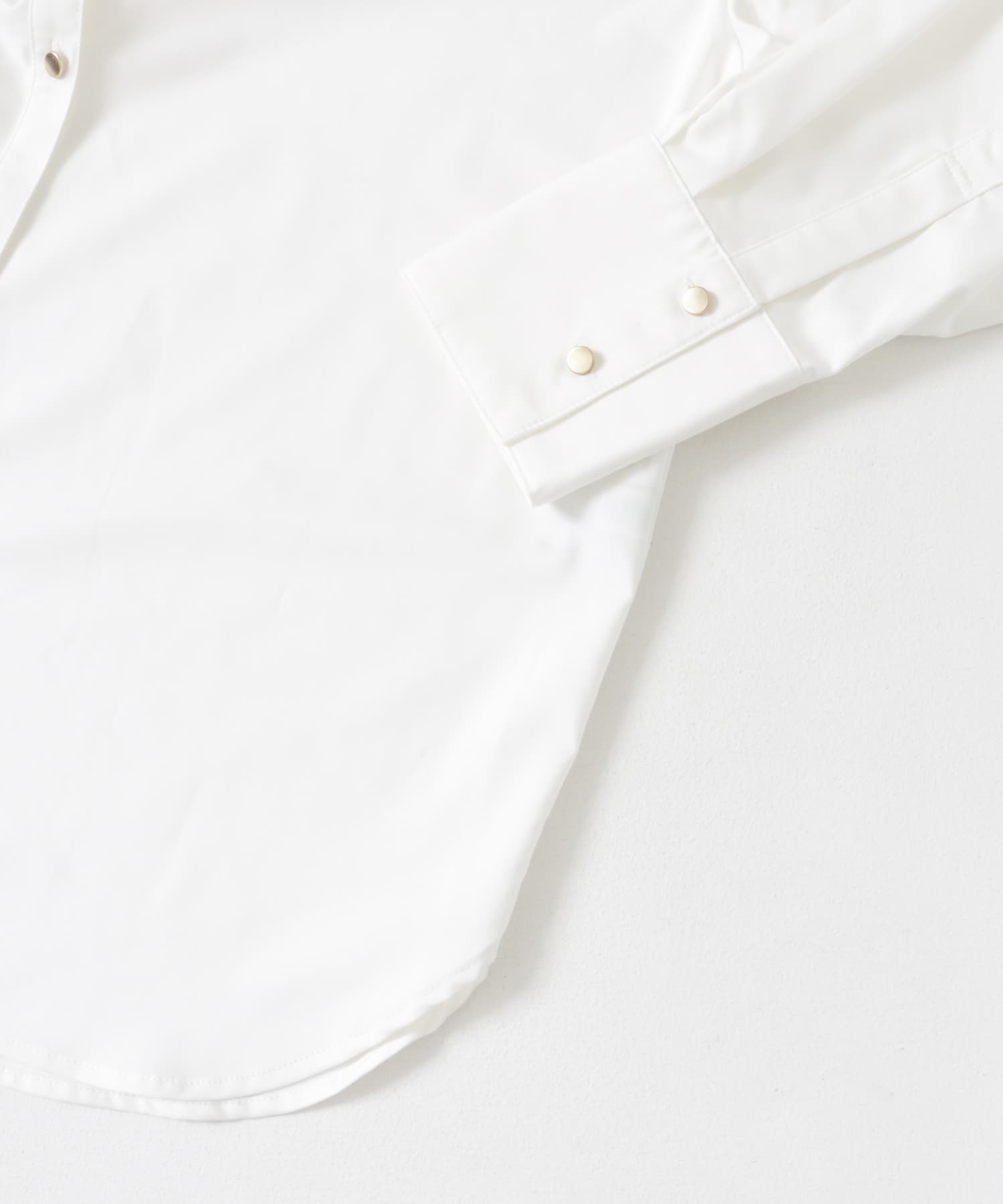 ゴールドボタンチュニックシャツ OFF WHITE M