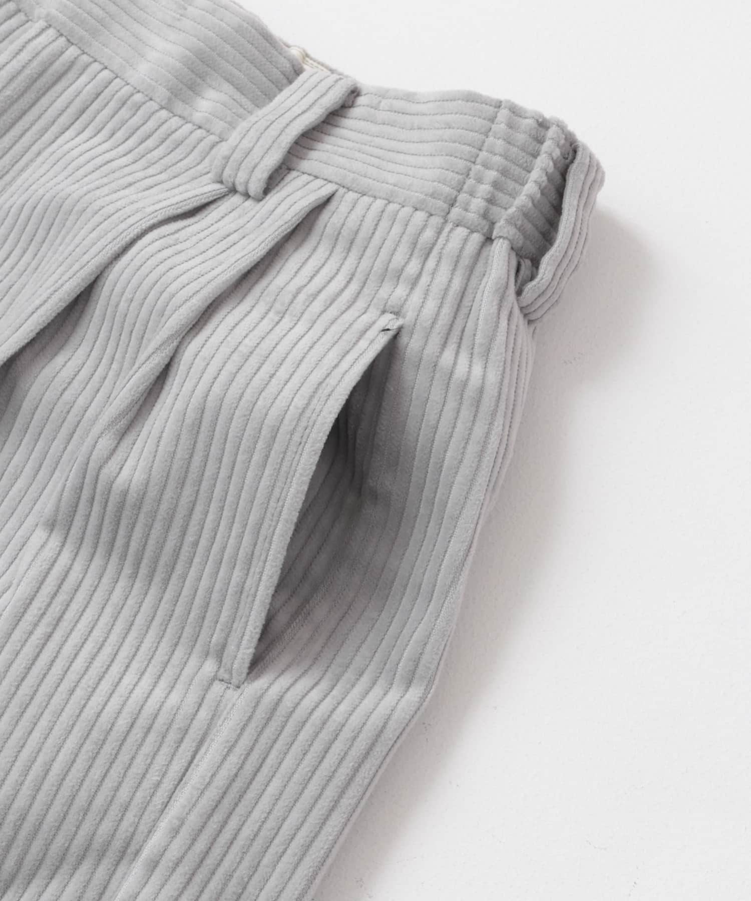 コーデュロイタックワイドパンツ L.GRAY S