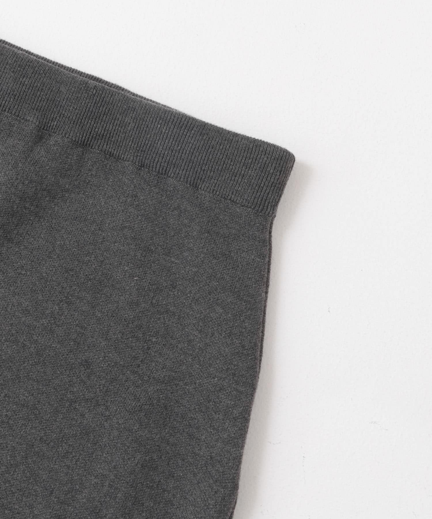 スムースニットストレートスカート CHARCOAL M