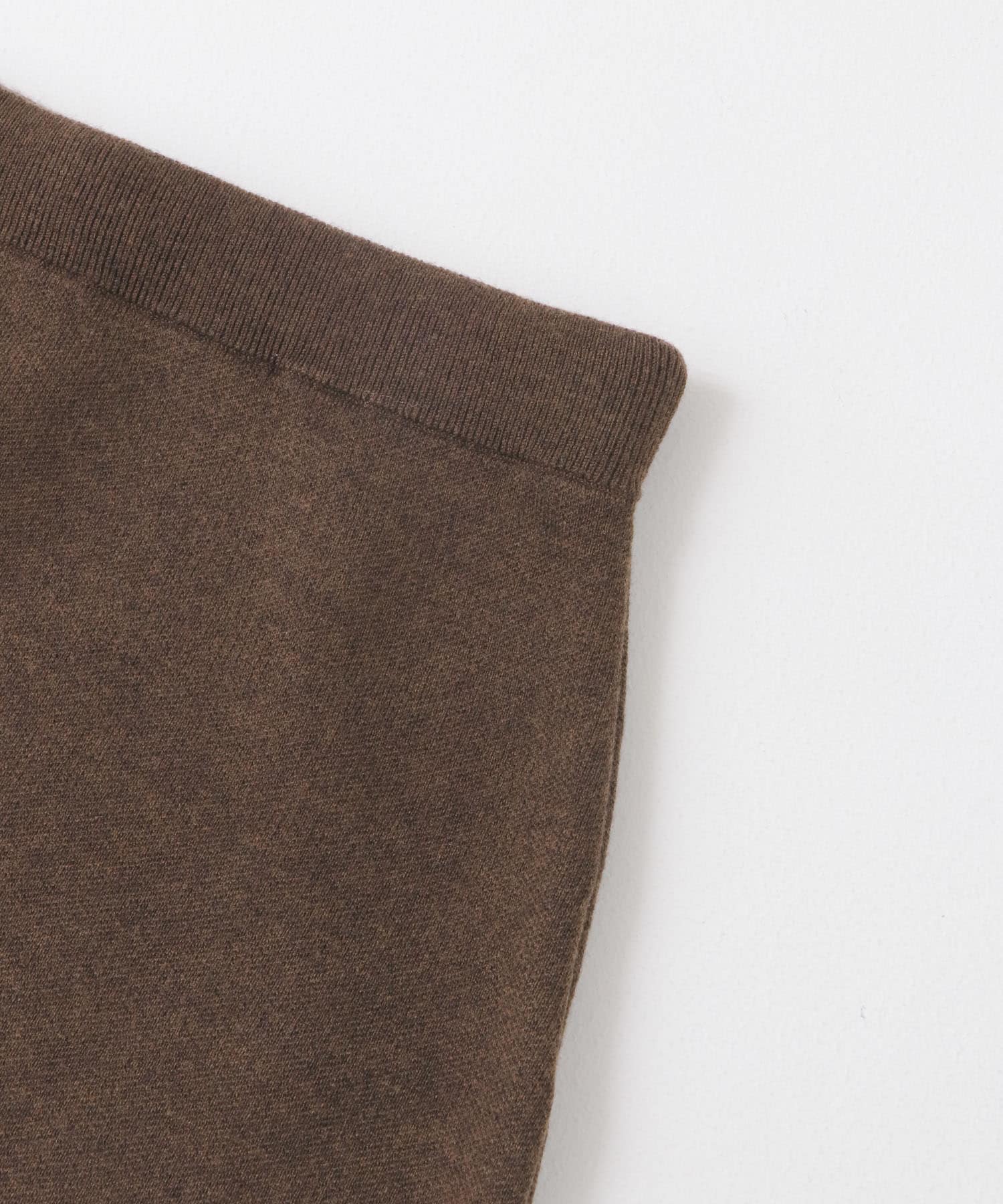 スムースニットストレートスカート BROWN M