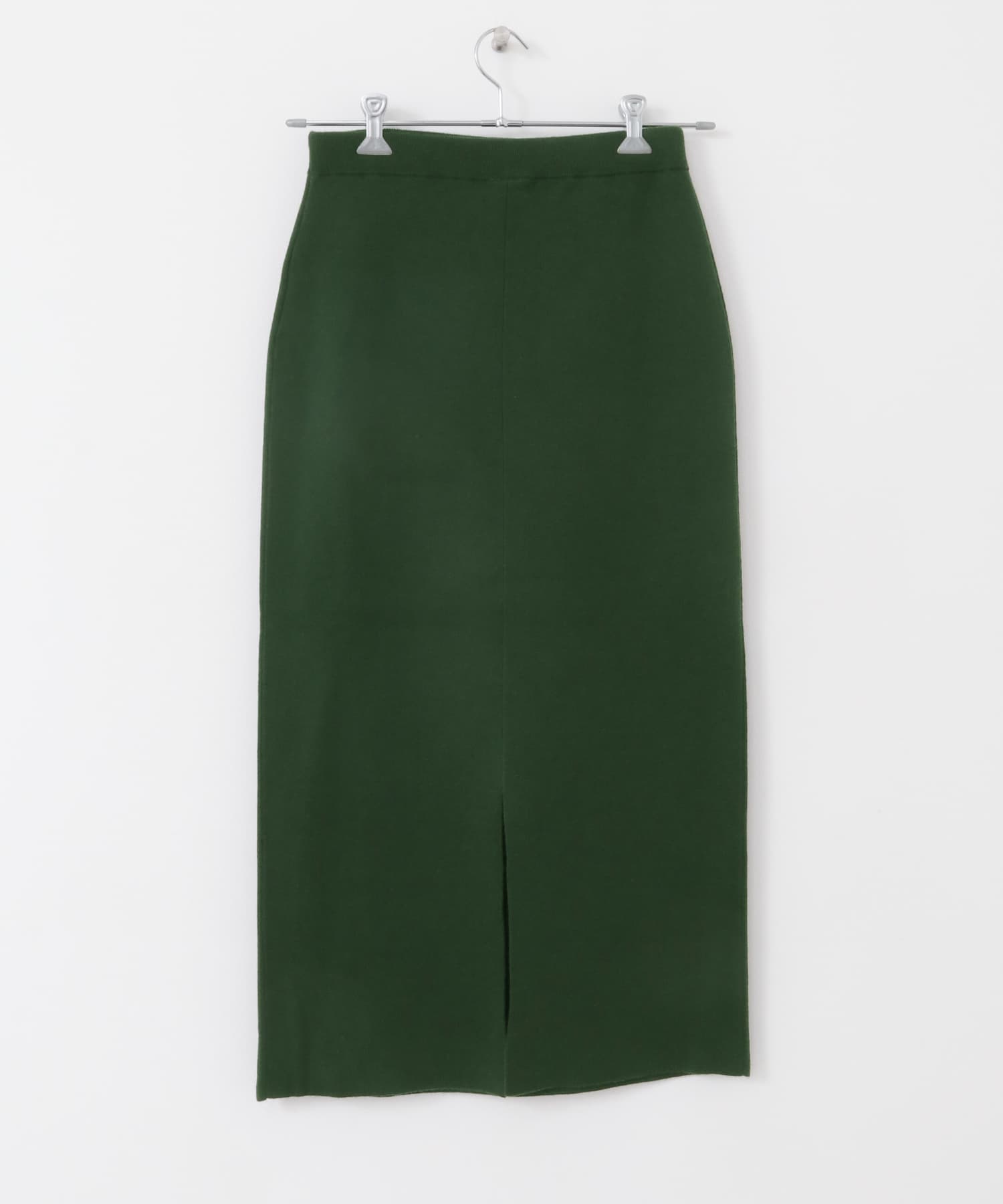 スムースニットストレートスカート GREEN M