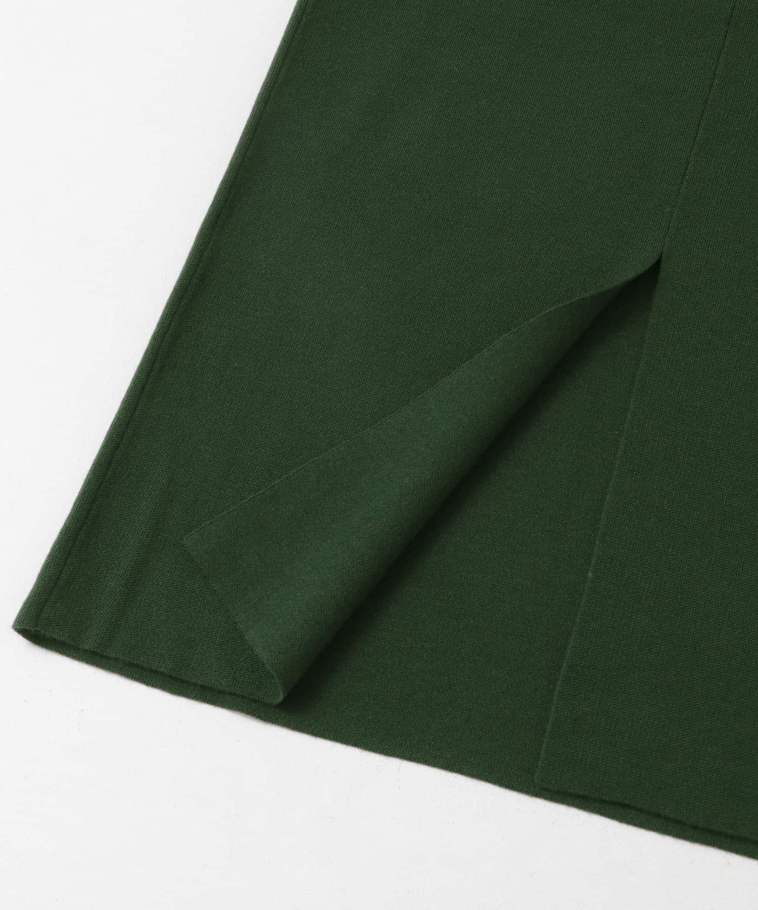 スムースニットストレートスカート GREEN M