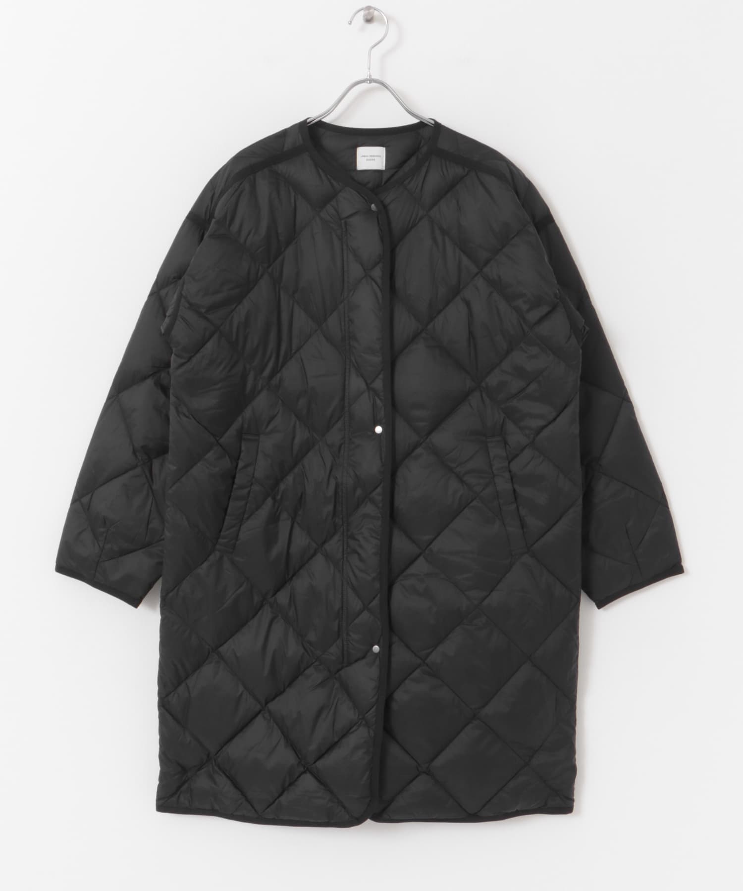 『WEB/一部店舗限定カラー』ライトダウンキルトロングコート BLACK M