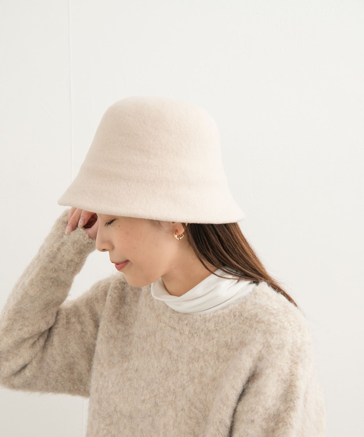 ウールバスクハット IVORY one