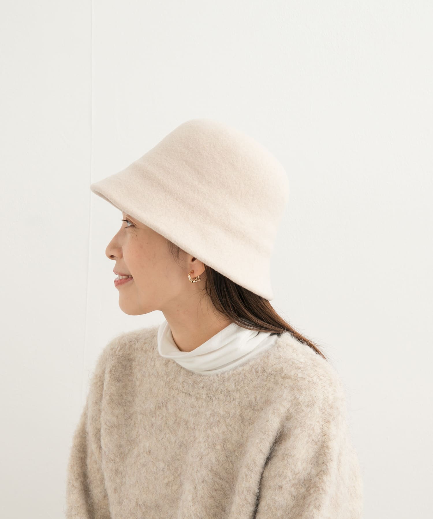 ウールバスクハット IVORY one