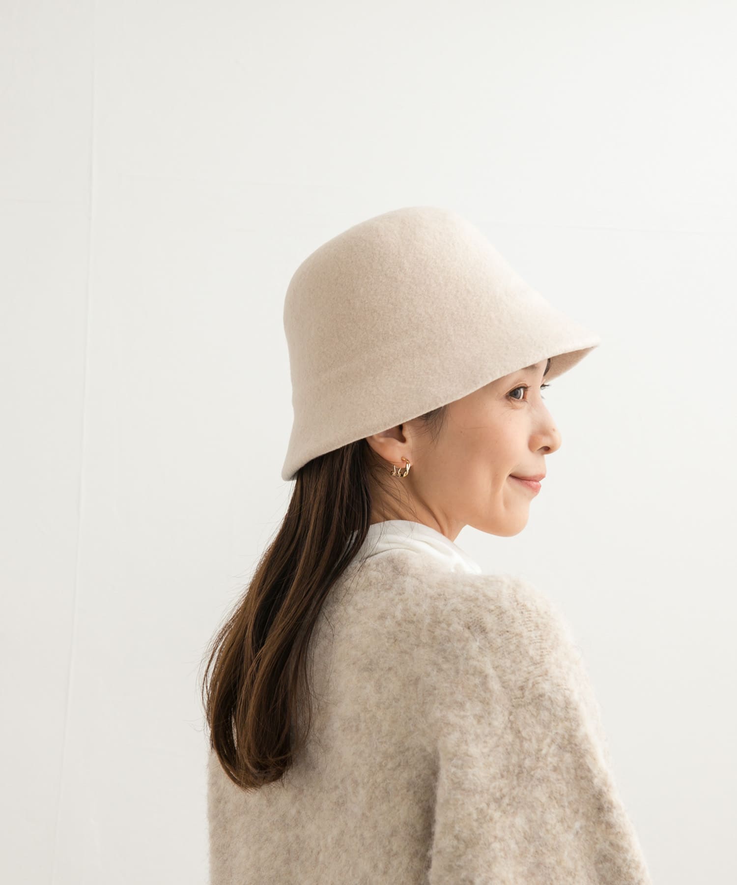 ウールバスクハット IVORY one