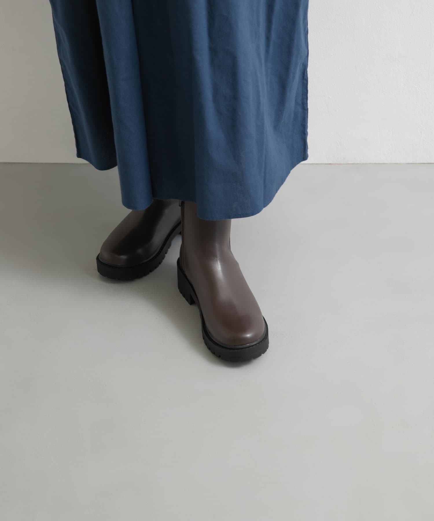 トラックソールブーツ BROWN 36