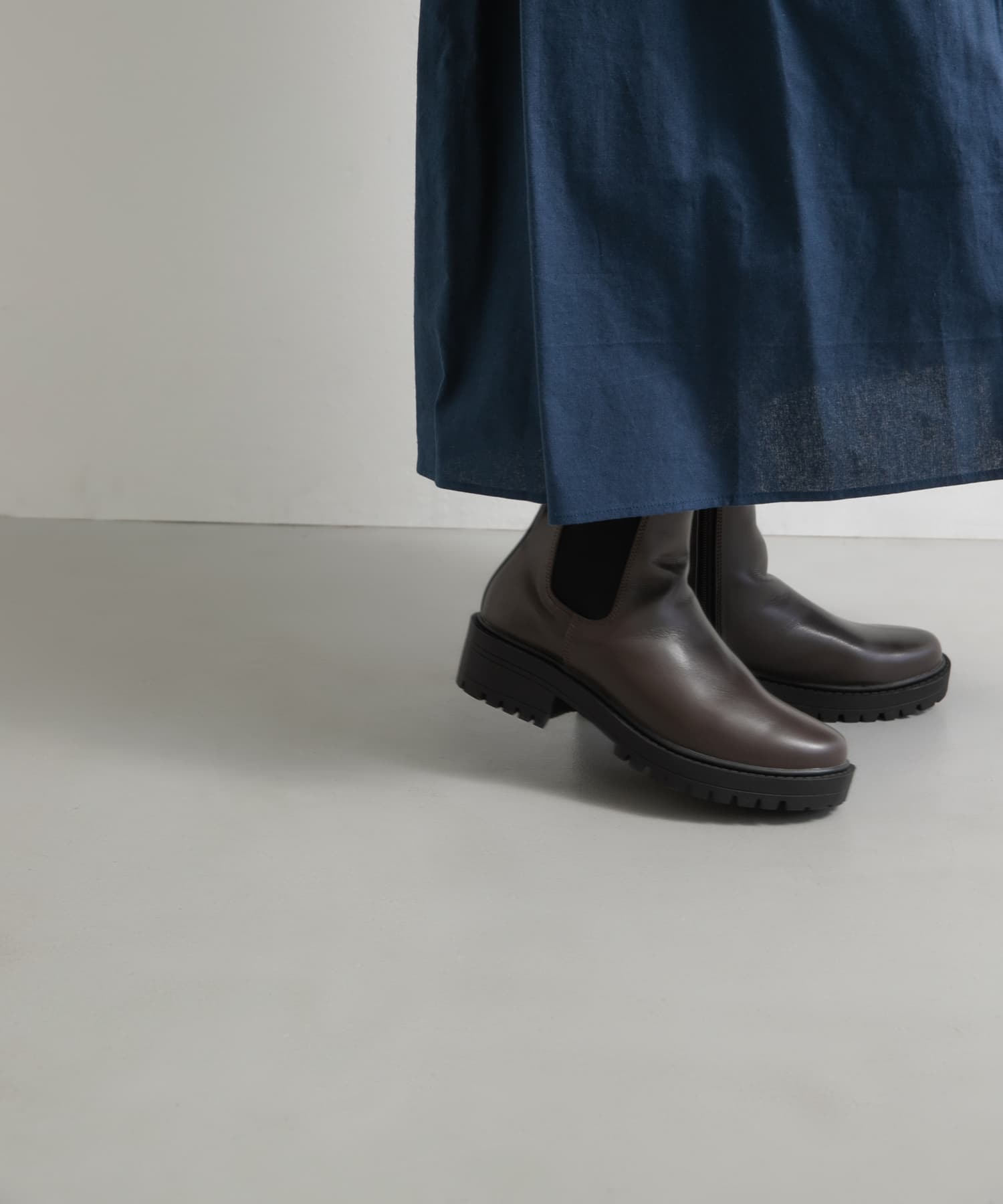 トラックソールブーツ BROWN 36