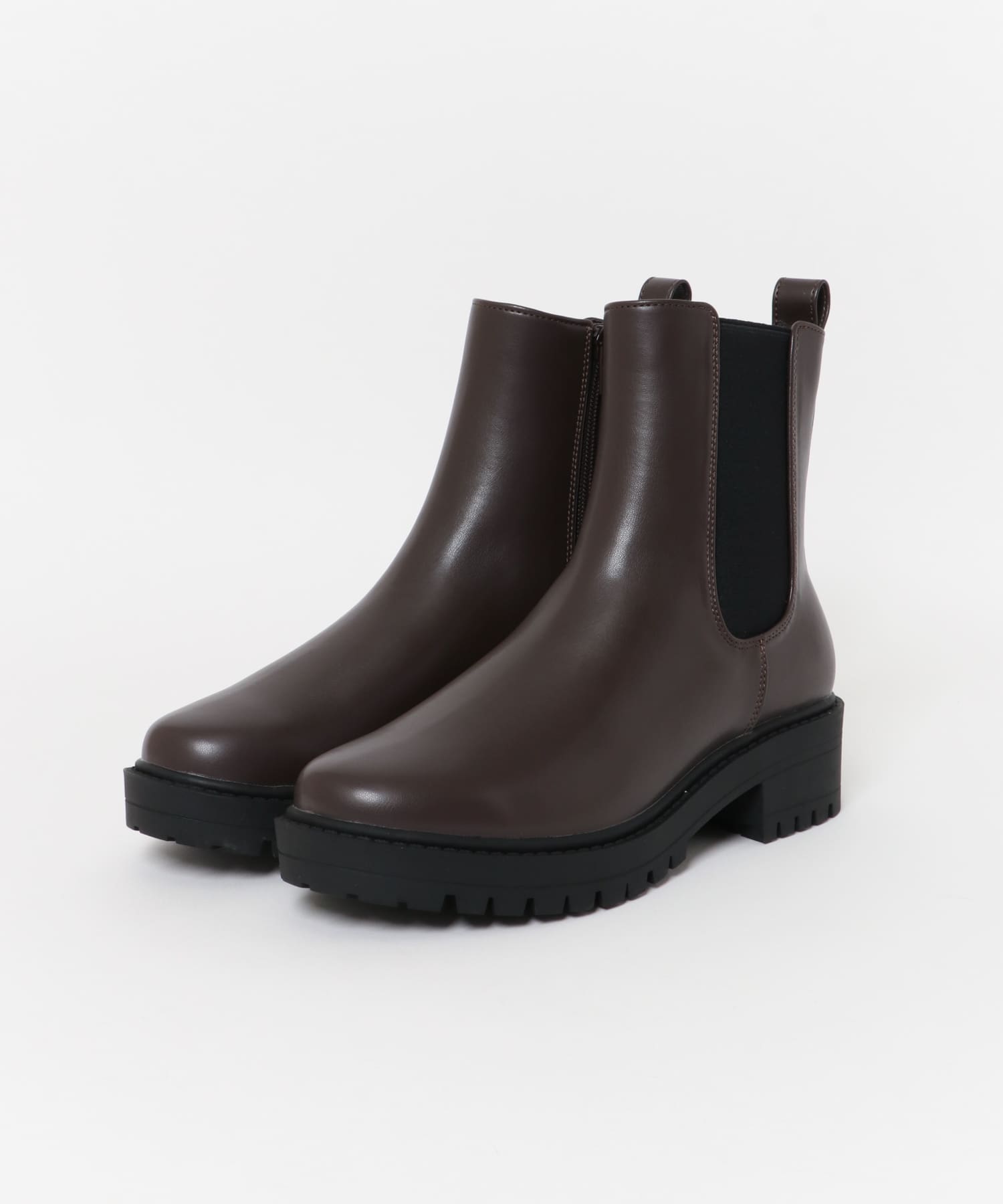 トラックソールブーツ BROWN 36