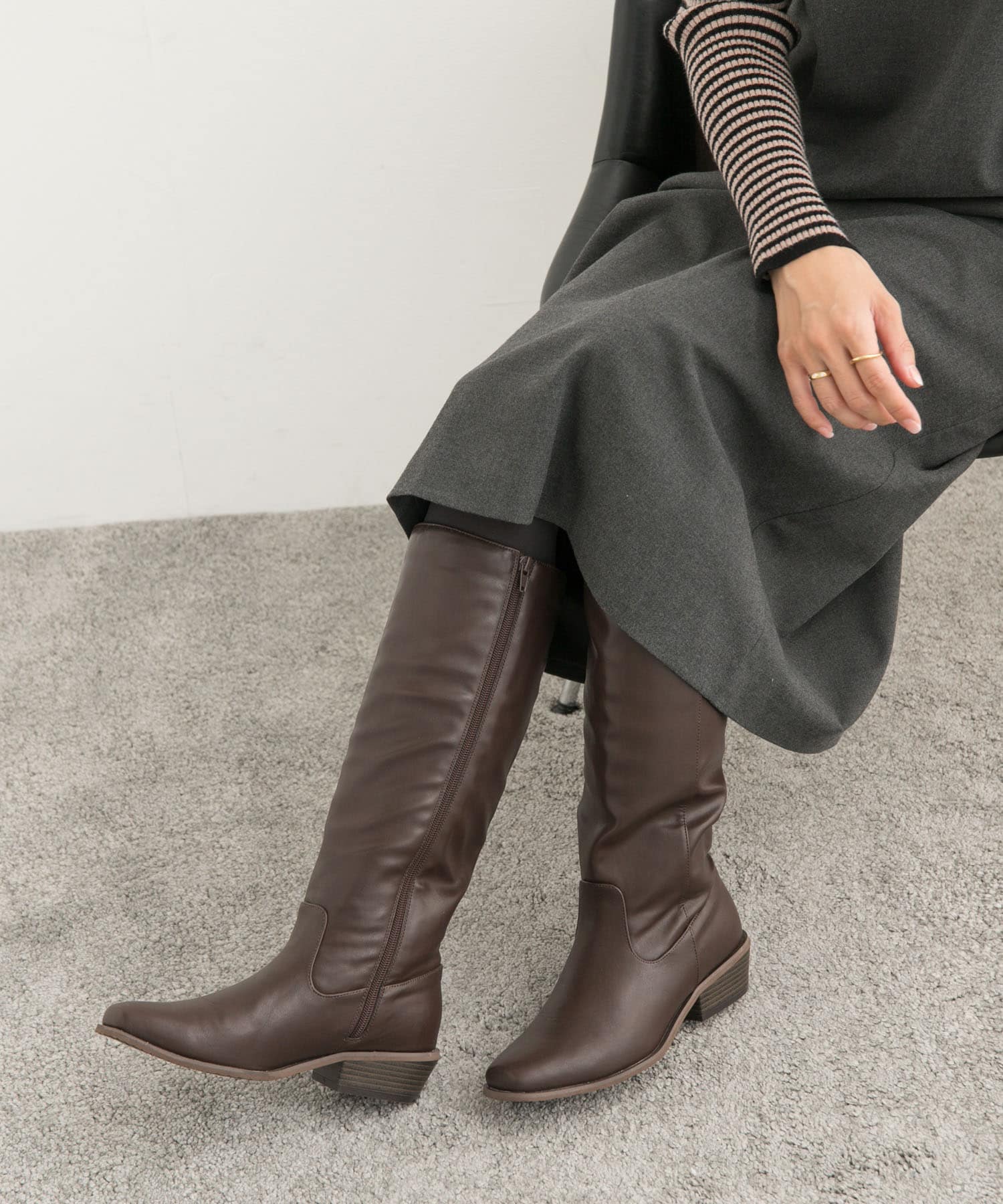 ロングブーツ D.BROWN 36