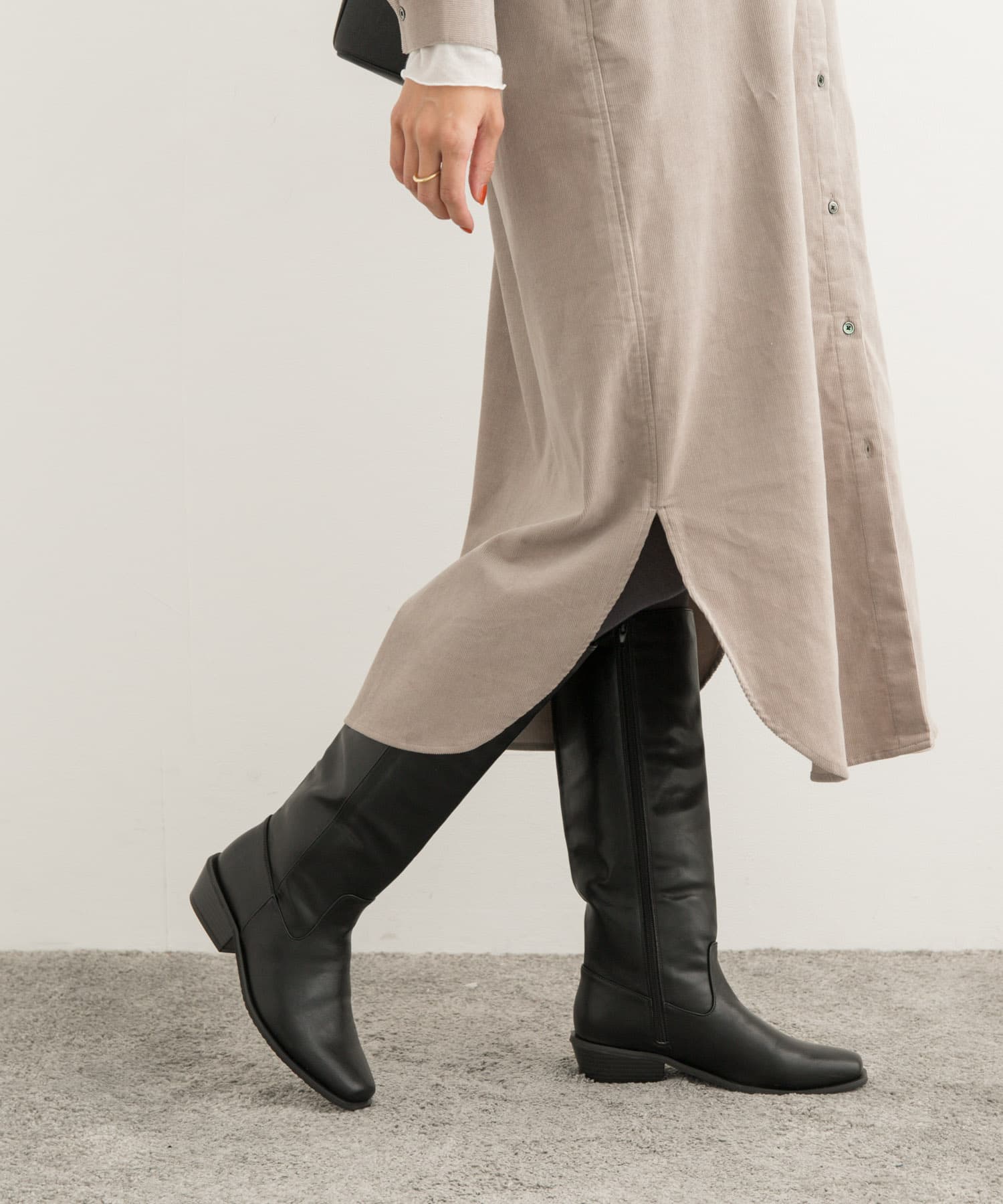 ロングブーツ BLACK 36