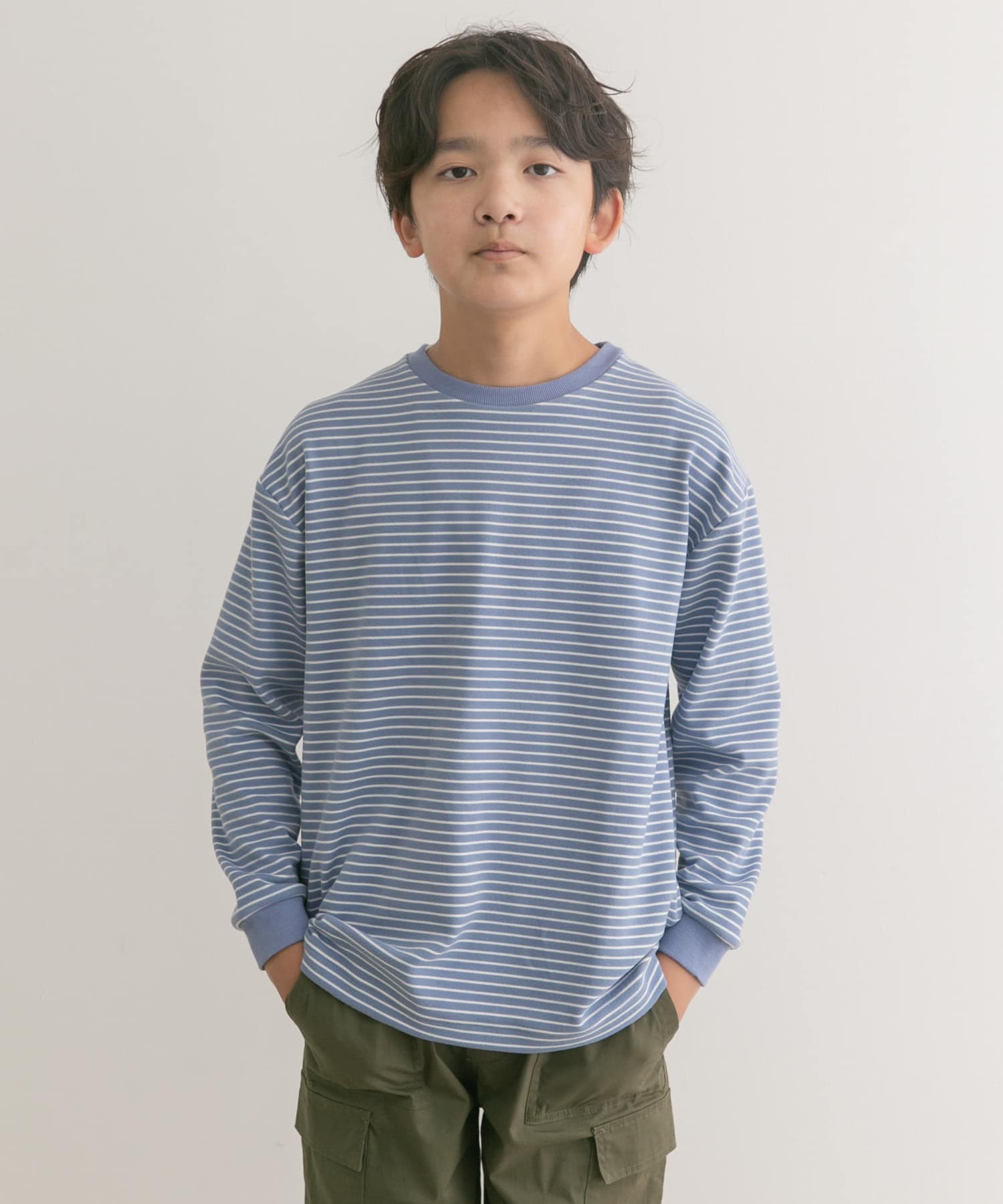 『親子リンク』起毛ボーダープルオーバー(KIDS)